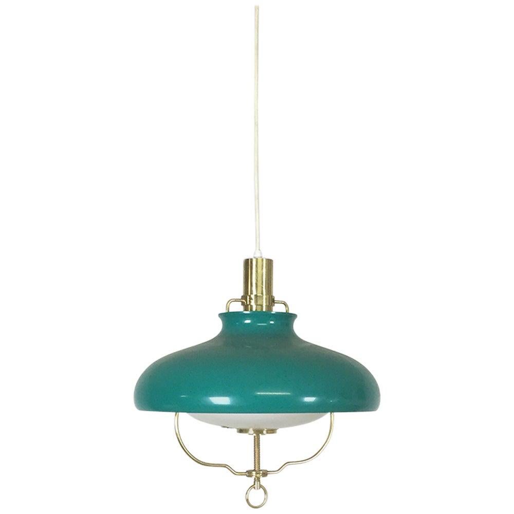 Lampe à suspension scandinave originale des années 1960 fabriquée par Lyfa, Danemark