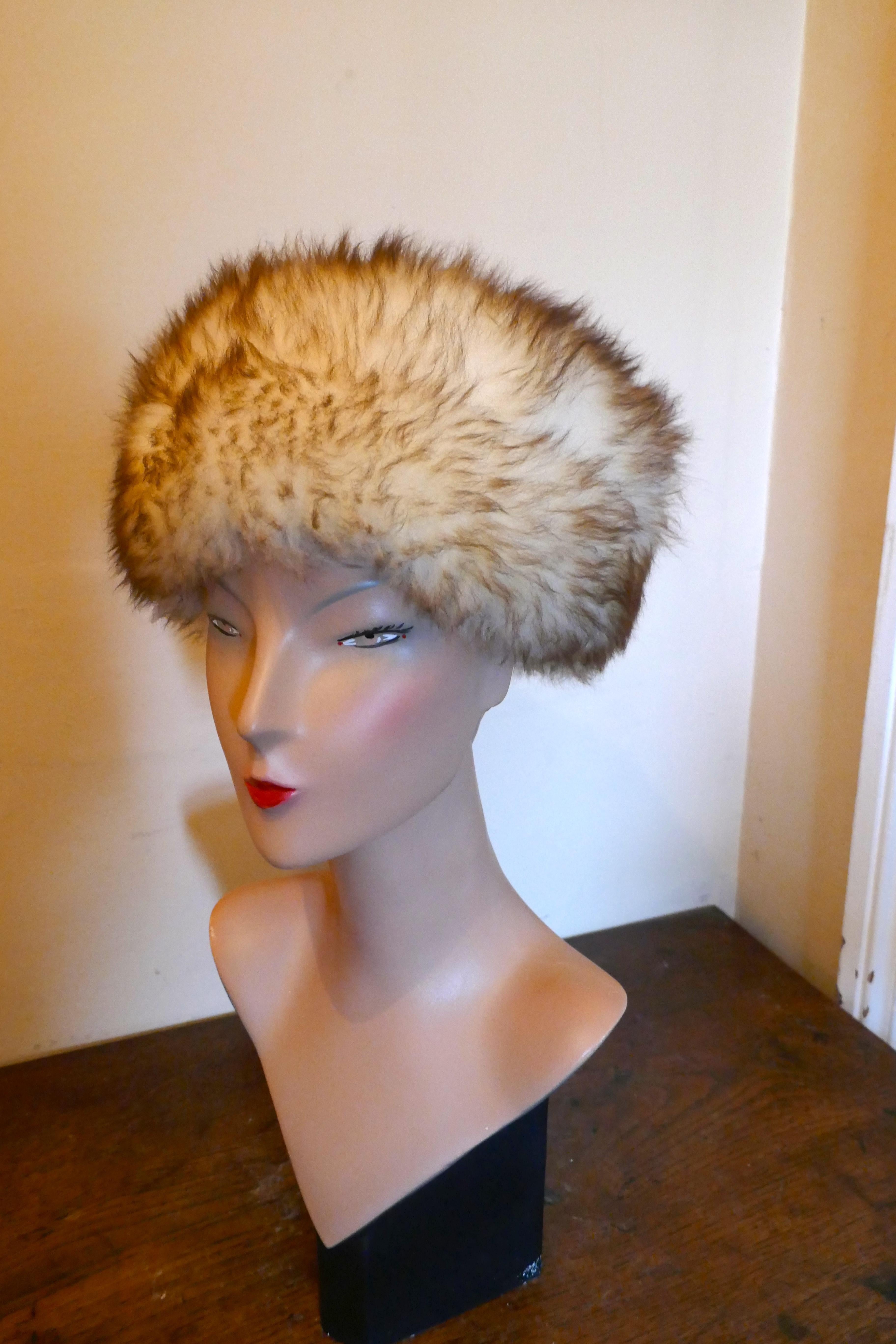 Women's or Men's Original 1960s Sheepskin Cossack Style Winter Hat 