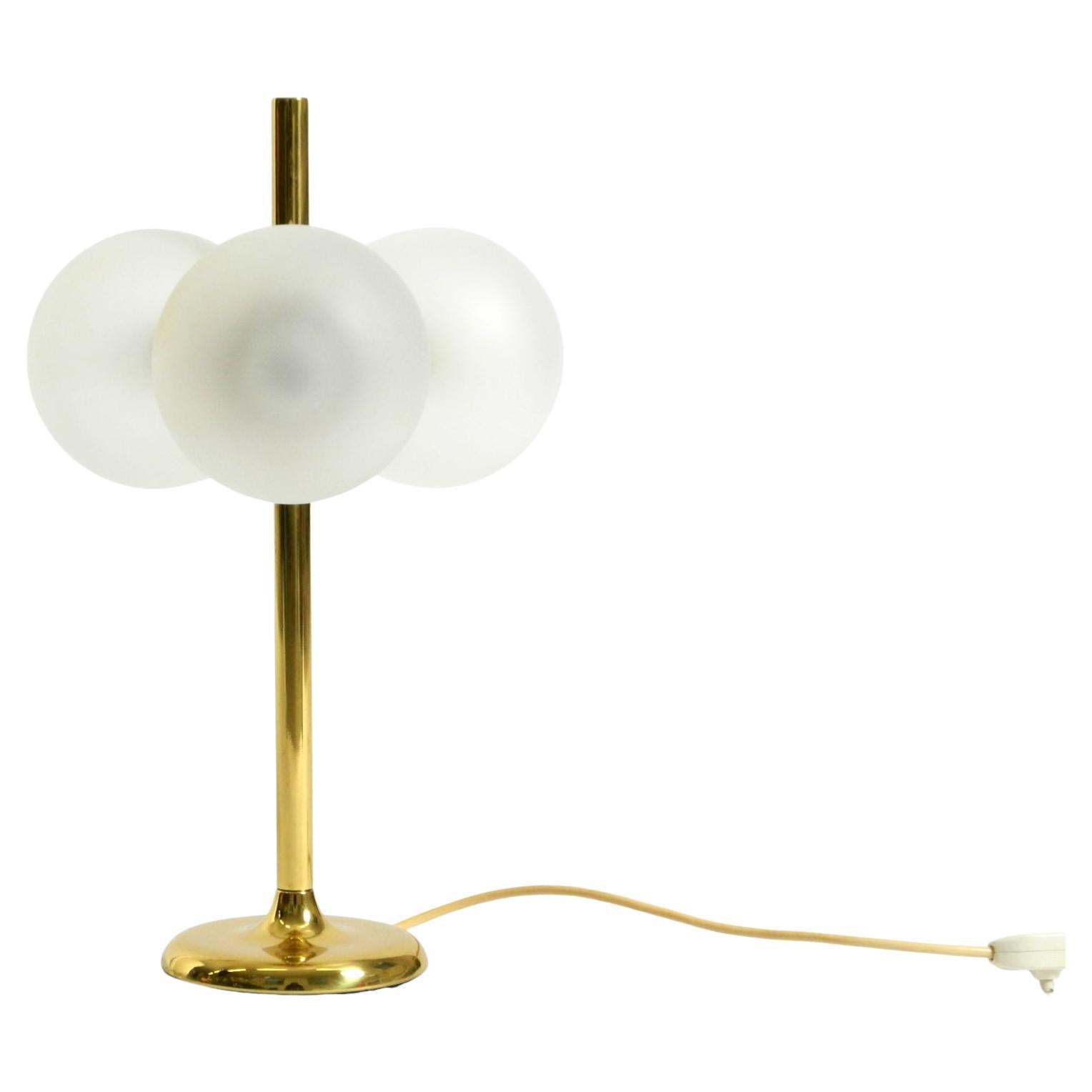 Original 1960s Space Age brass table lamp by Kaiser Leuchten For Sale