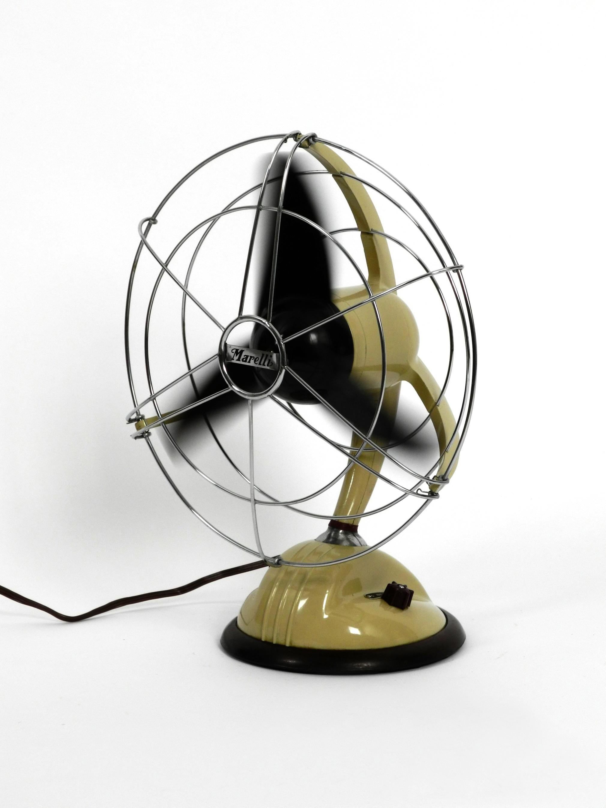 Original 1960s Streamline Table and Wall Fan by Marelli Mod. 304 Made in Italy 5