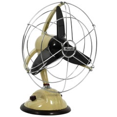 Vintage Original 1960s Streamline Table and Wall Fan by Marelli Mod. 304 Made in Italy