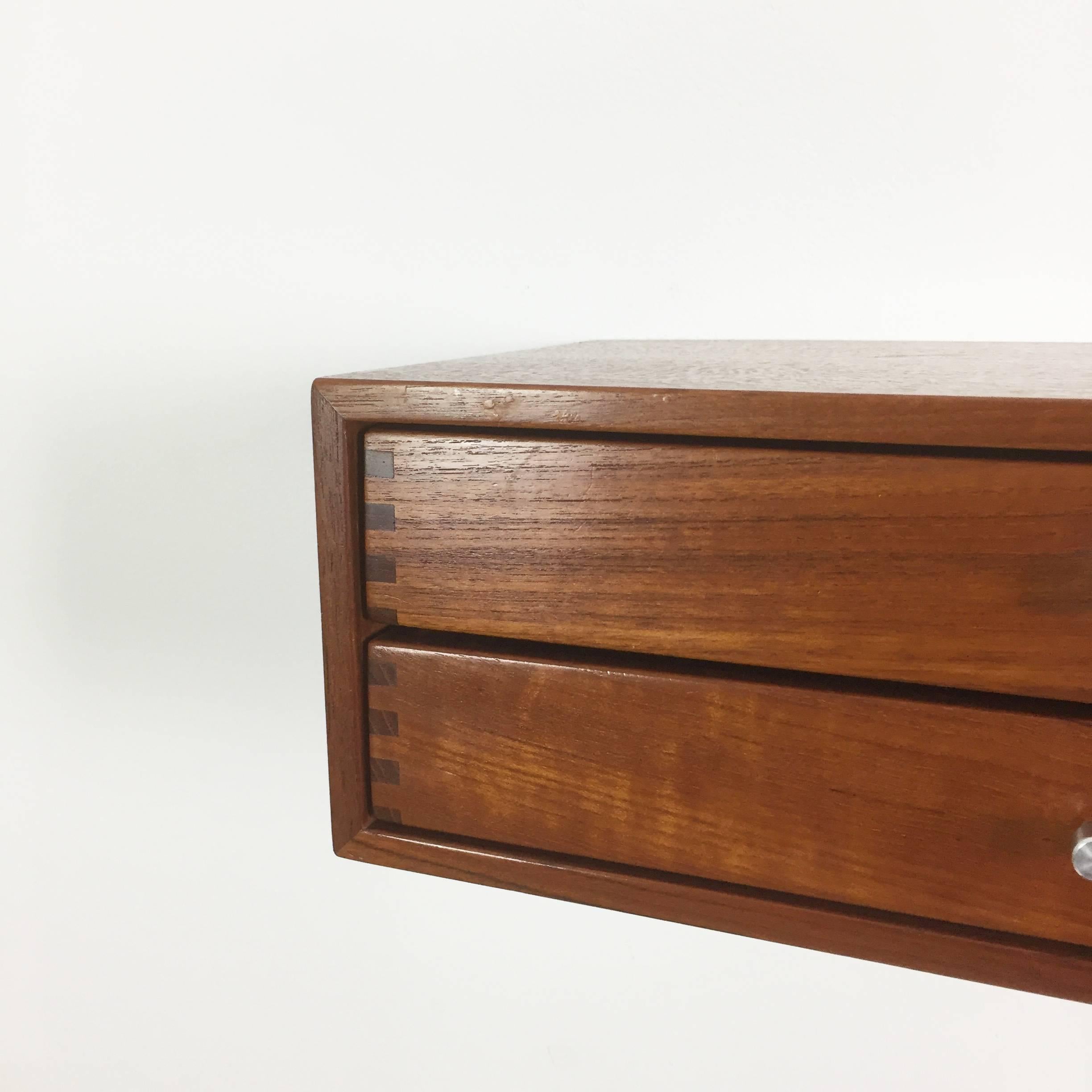 20th Century Original 1960s Teak Drawers Wall Board by Aksel Kjersgaard for Odder, Denmark