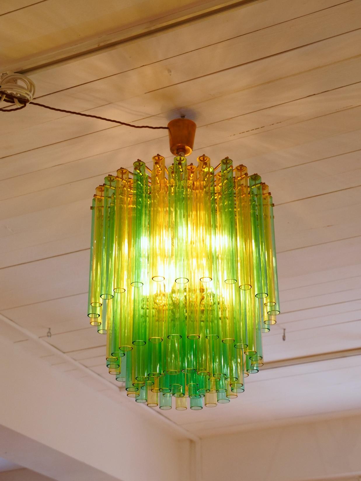 Mid-Century Modern Original 1960s Venini chandelier Italy For Sale
