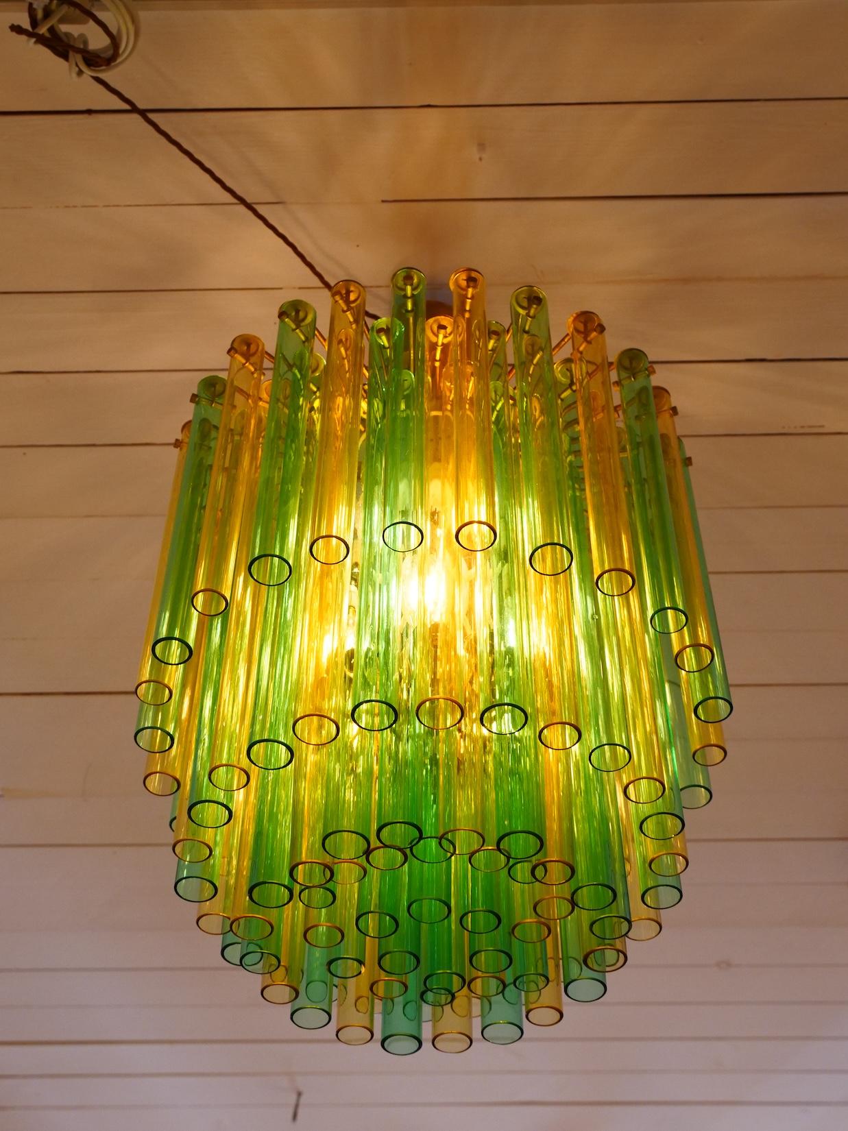 Italian Original 1960s Venini chandelier Italy For Sale