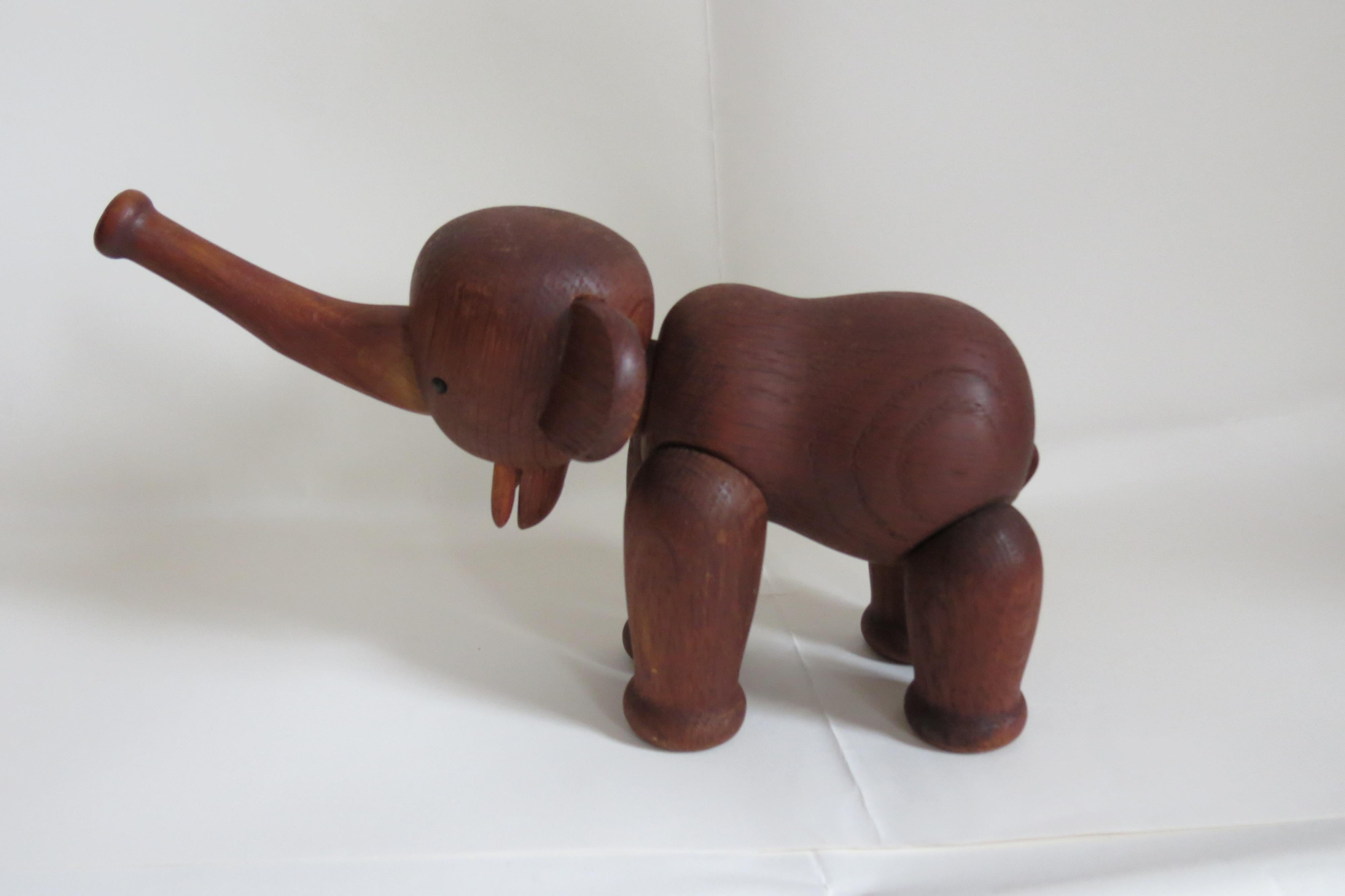 Machine-Made Original 1960s Vintage Kay Bojesen Elephant Danish 