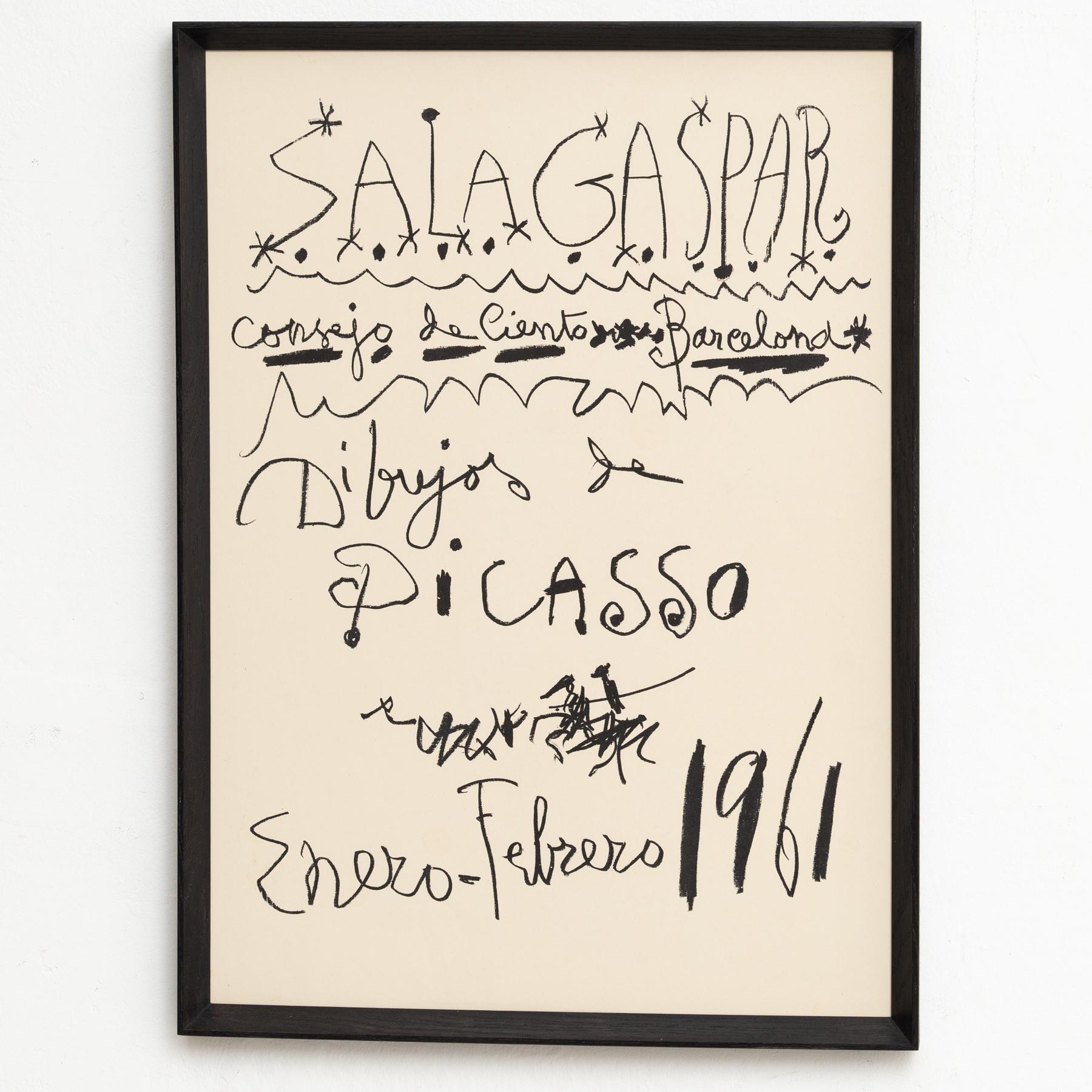 Mid-Century Modern Original 1961 Exhibition Poster - 