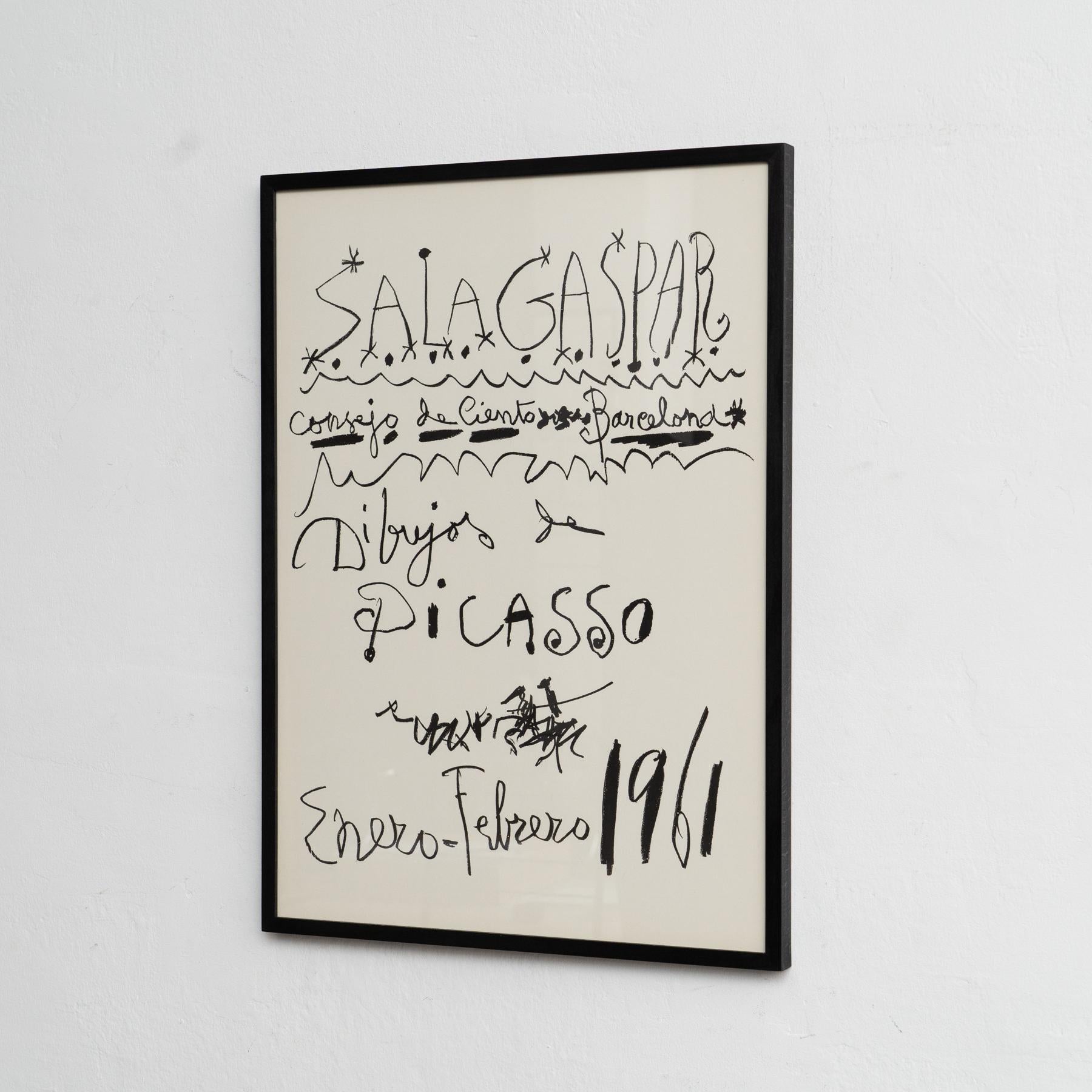 Mid-Century Modern Original 1961 Exhibition Poster - 