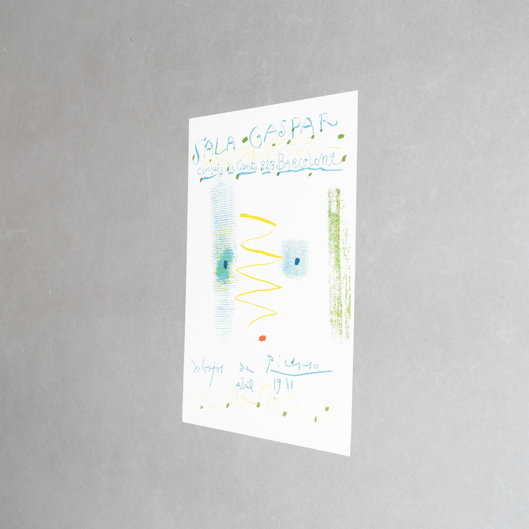 Original 1961 lithographisches Plakat von Pablo Picasso - 