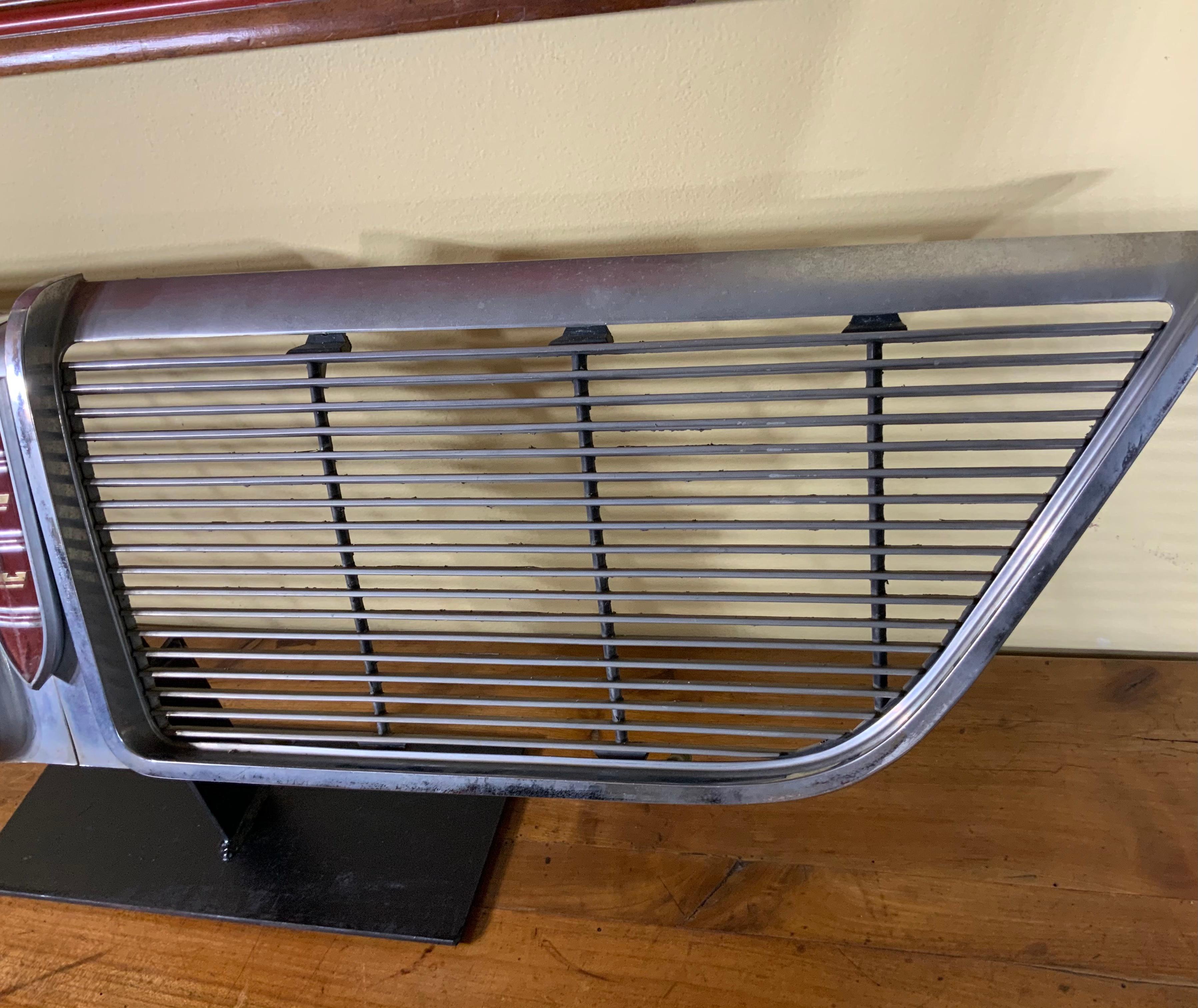 20th Century Original 1964 New Yorker Car Grill on Display For Sale