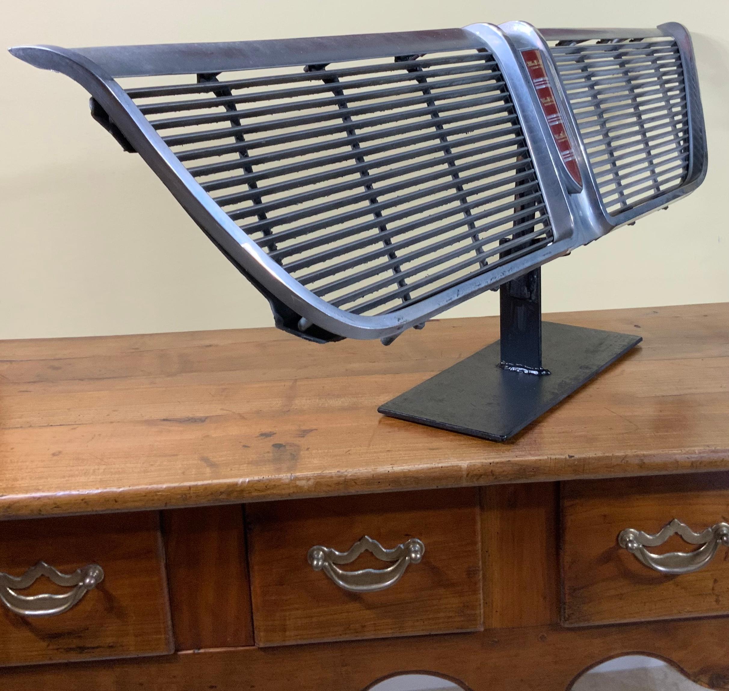 Original 1964 New Yorker Car Grill on Display For Sale 2