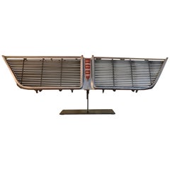 Used Original 1964 New Yorker Car Grill on Display