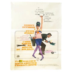 Cartel original de la película «Cómo robar un millón», de 1966 - Español/argentino