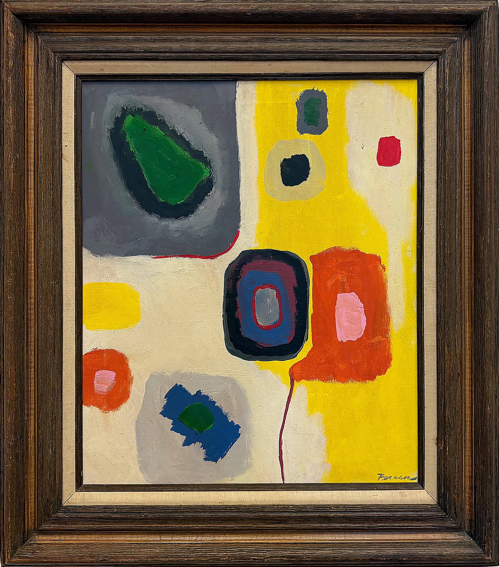 Original 1968 Abstraktes Ölgemälde von John Ferren, Gelisteter Künstler (20. Jahrhundert) im Angebot