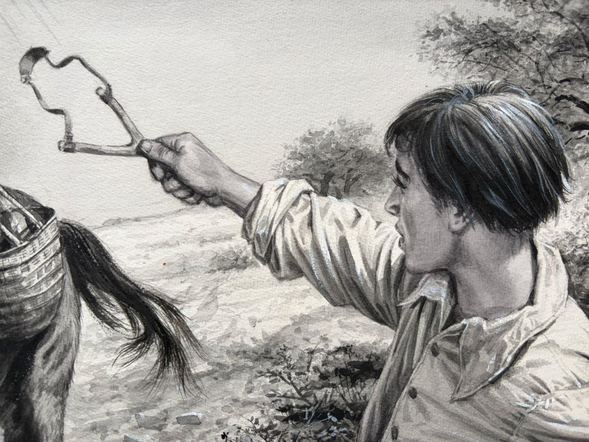 Gouache originale de 1968 