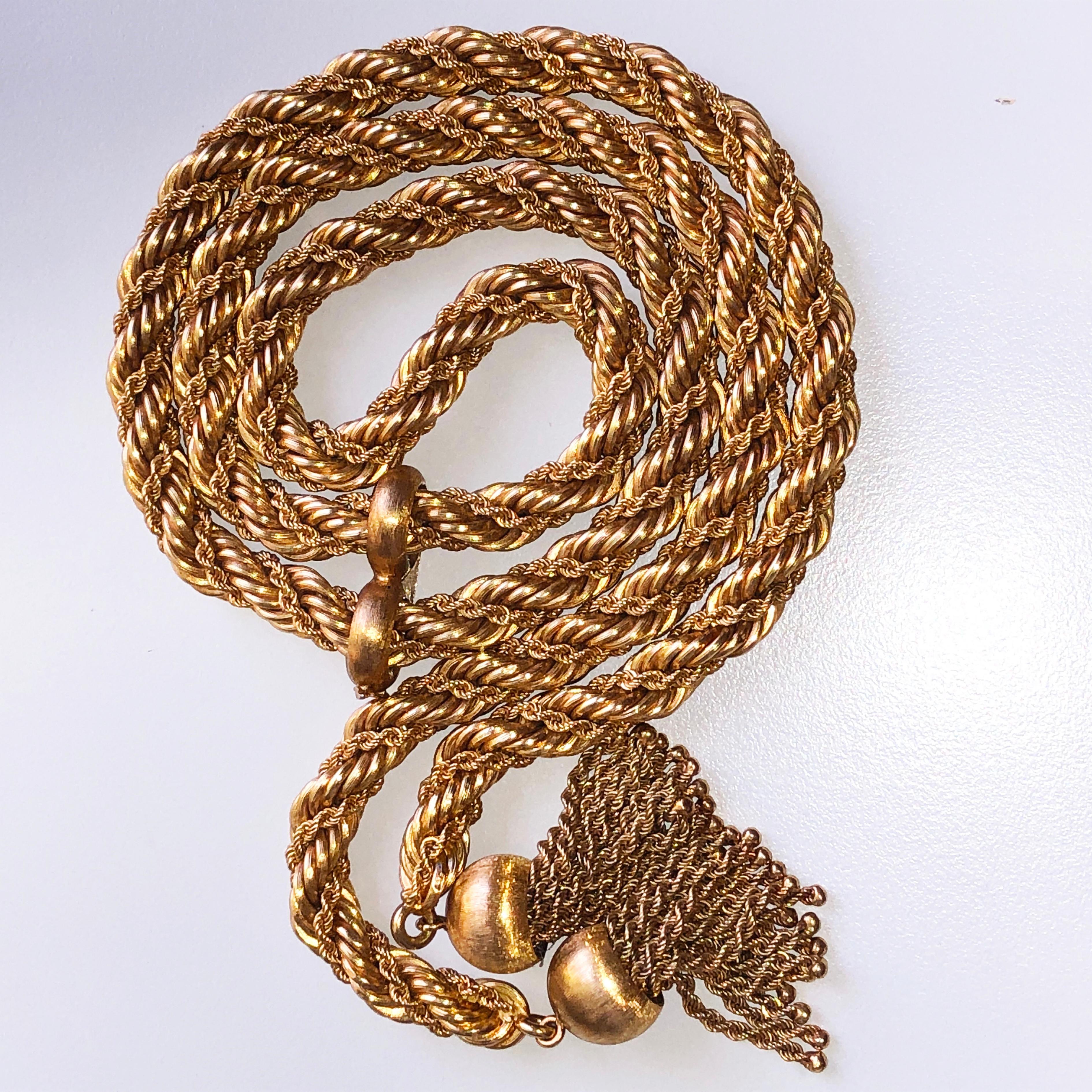 Original One-of-a-Kind Bulgari 18 Karat Solid Yellow Gold Adjustable Necklace 3