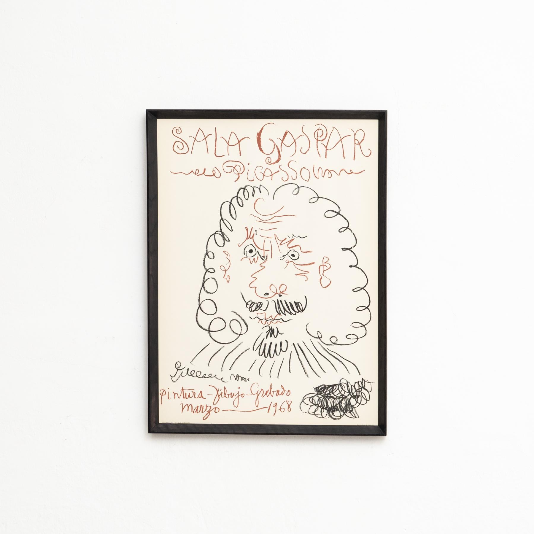 Célébrez le génie de Pablo Picasso avec cette affiche d'exposition originale, 