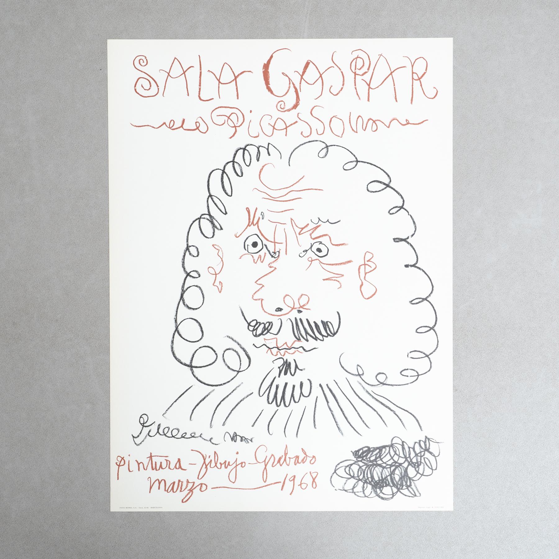 Celebrate the genius of Pablo Picasso with this original exhibition poster, 
