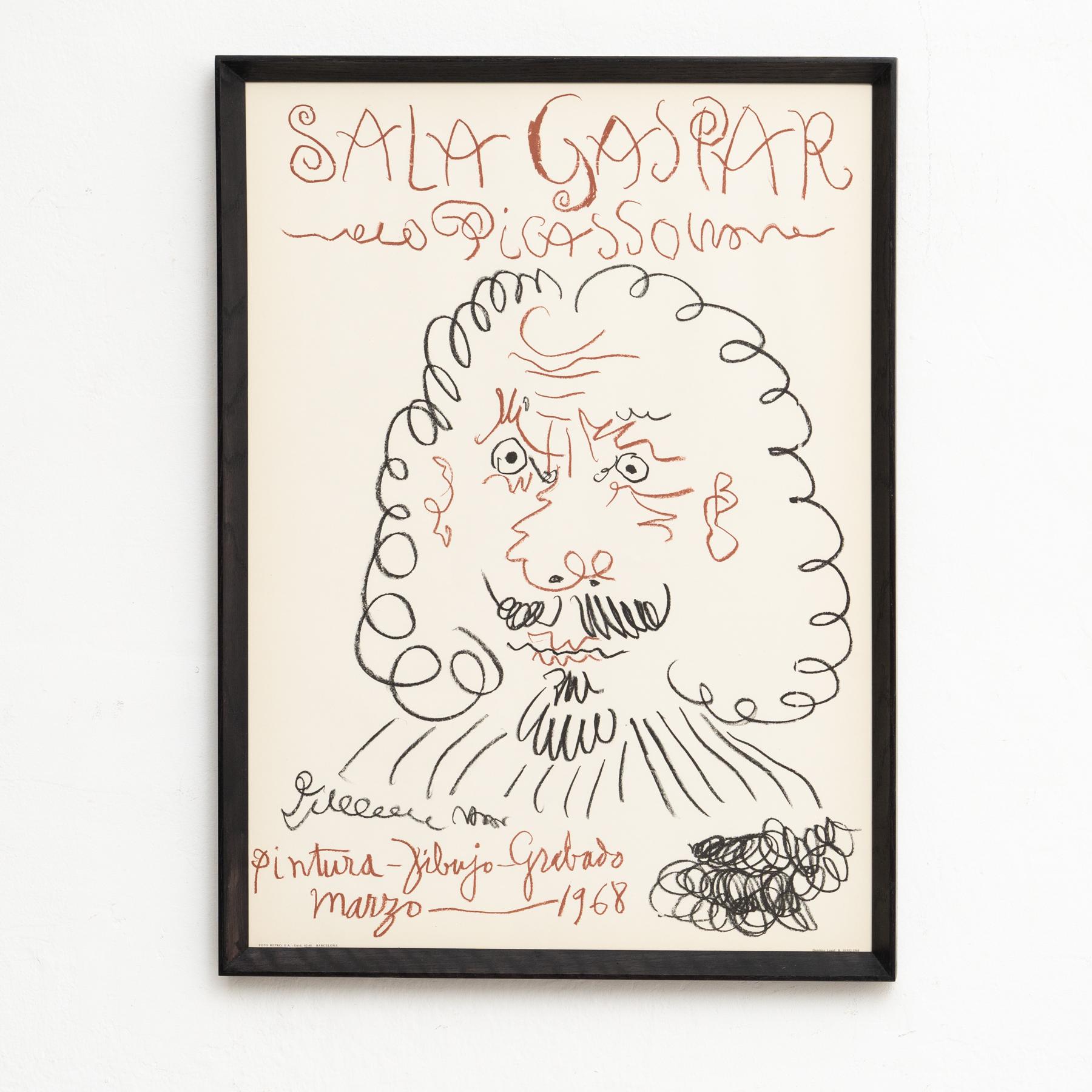 Mid-Century Modern Affiche originale de 1968 - « Pintura, Dibujo, Grabado » par Picasso en vente