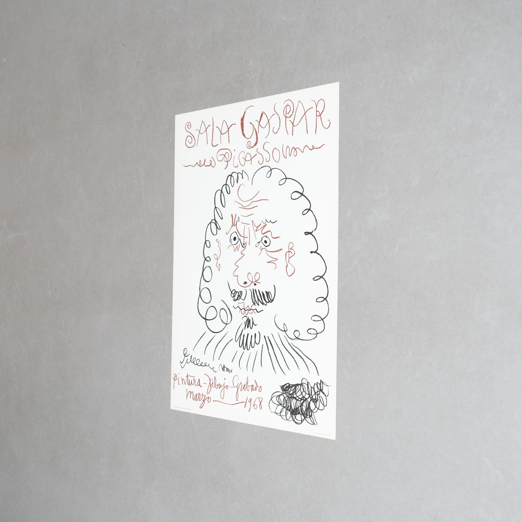 Mid-Century Modern Affiche originale de 1968 - « Pintura, Dibujo, Grabado » par Picasso en vente