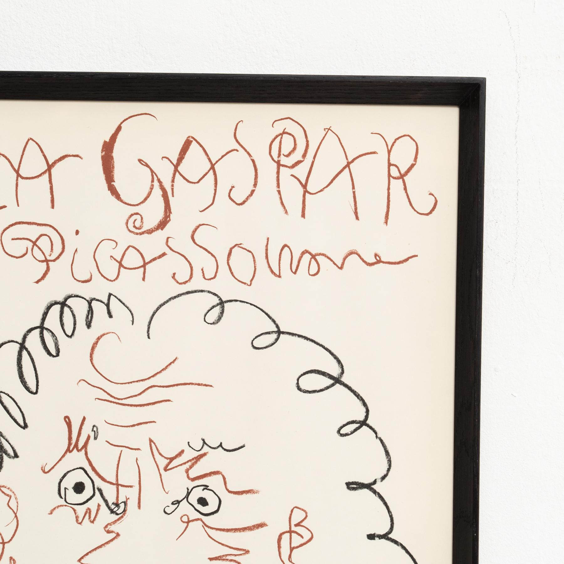 Affiche originale de 1968 - « Pintura, Dibujo, Grabado » par Picasso Bon état - En vente à Barcelona, Barcelona