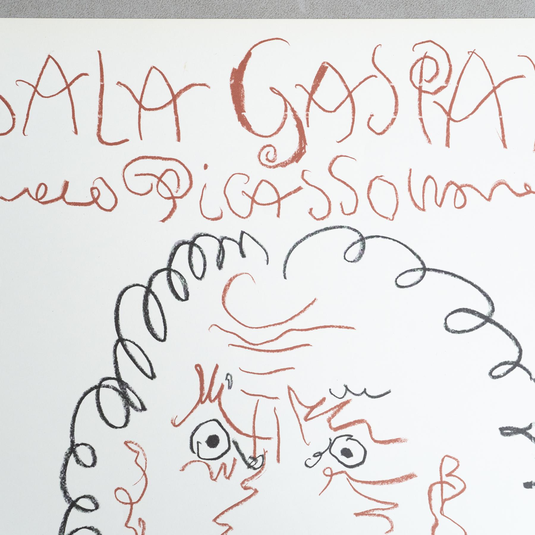 Originalplakat „Pintura, Dibujo, Grabado“ von Picasso, 1968, Original im Zustand „Gut“ im Angebot in Barcelona, Barcelona