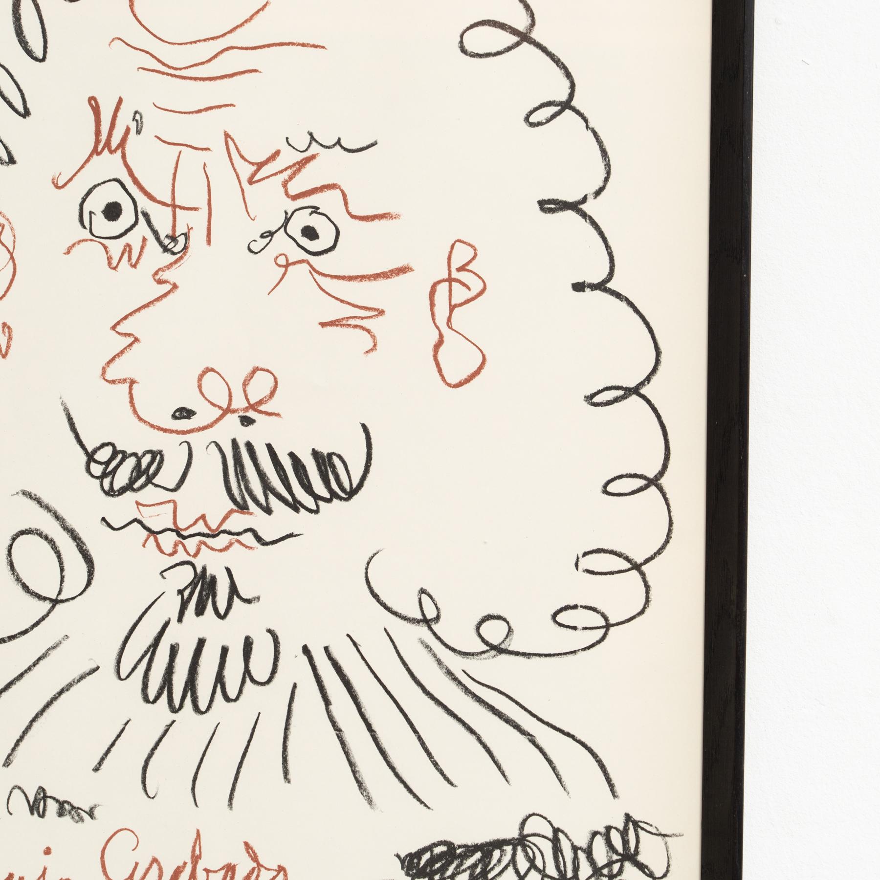 Milieu du XXe siècle Affiche originale de 1968 - « Pintura, Dibujo, Grabado » par Picasso en vente