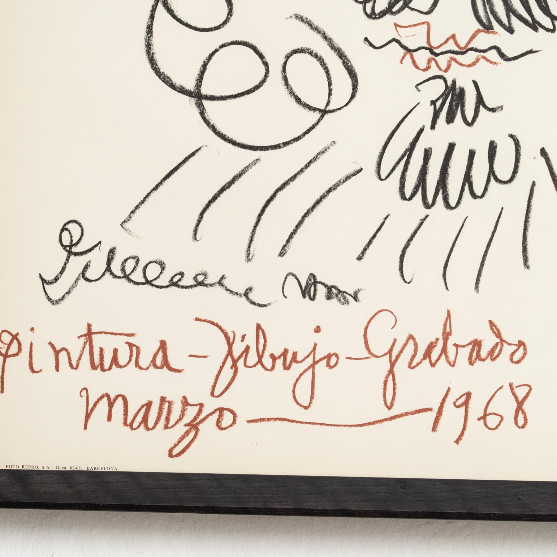 Affiche originale de 1968 - « Pintura, Dibujo, Grabado » par Picasso en vente 2