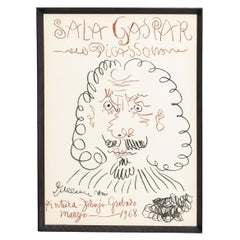 Originalplakat „Pintura, Dibujo, Grabado“ von Picasso, 1968, Original
