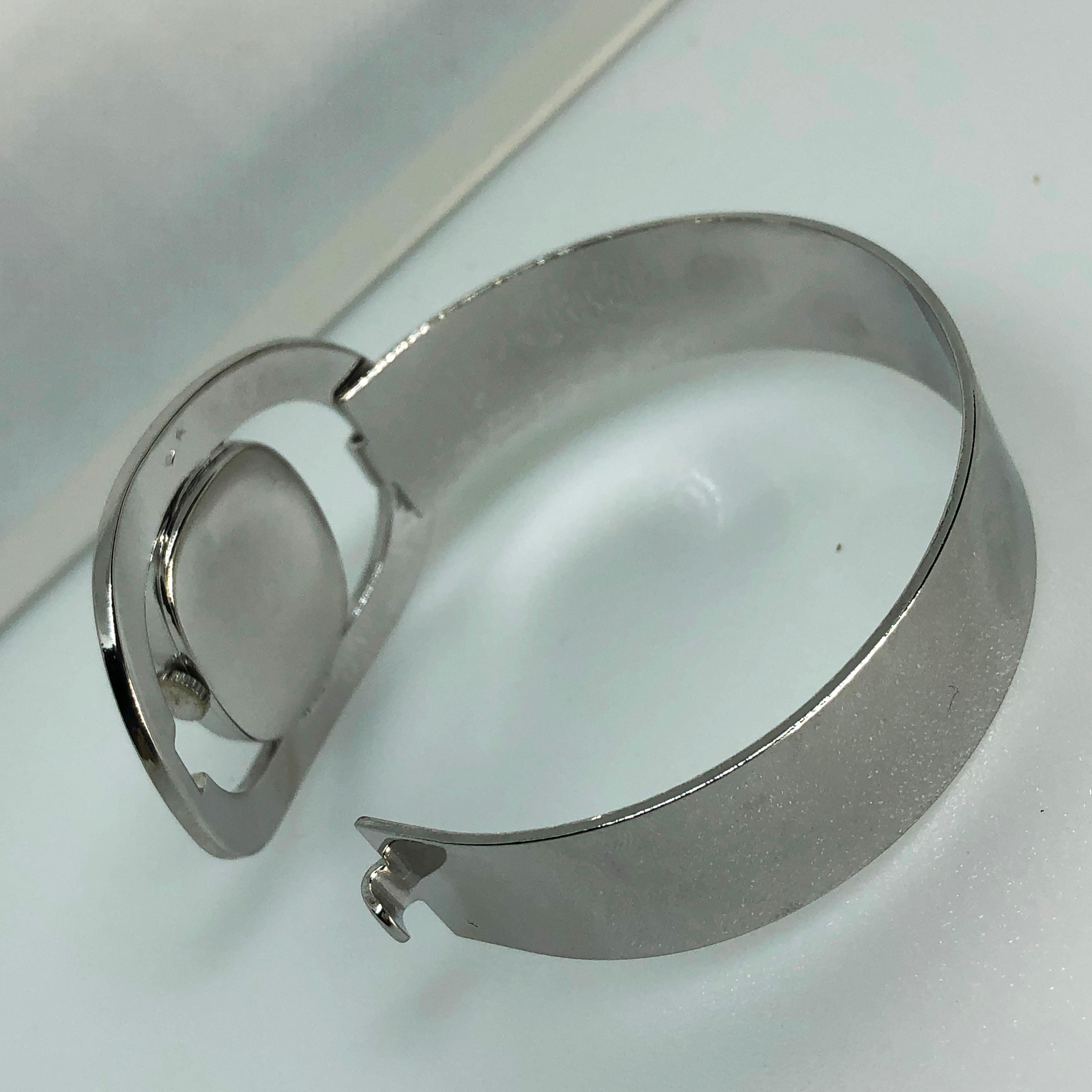 Original 1969 Alexis Barthelay Hand-Wound Movement Sterling Silver Watch 2