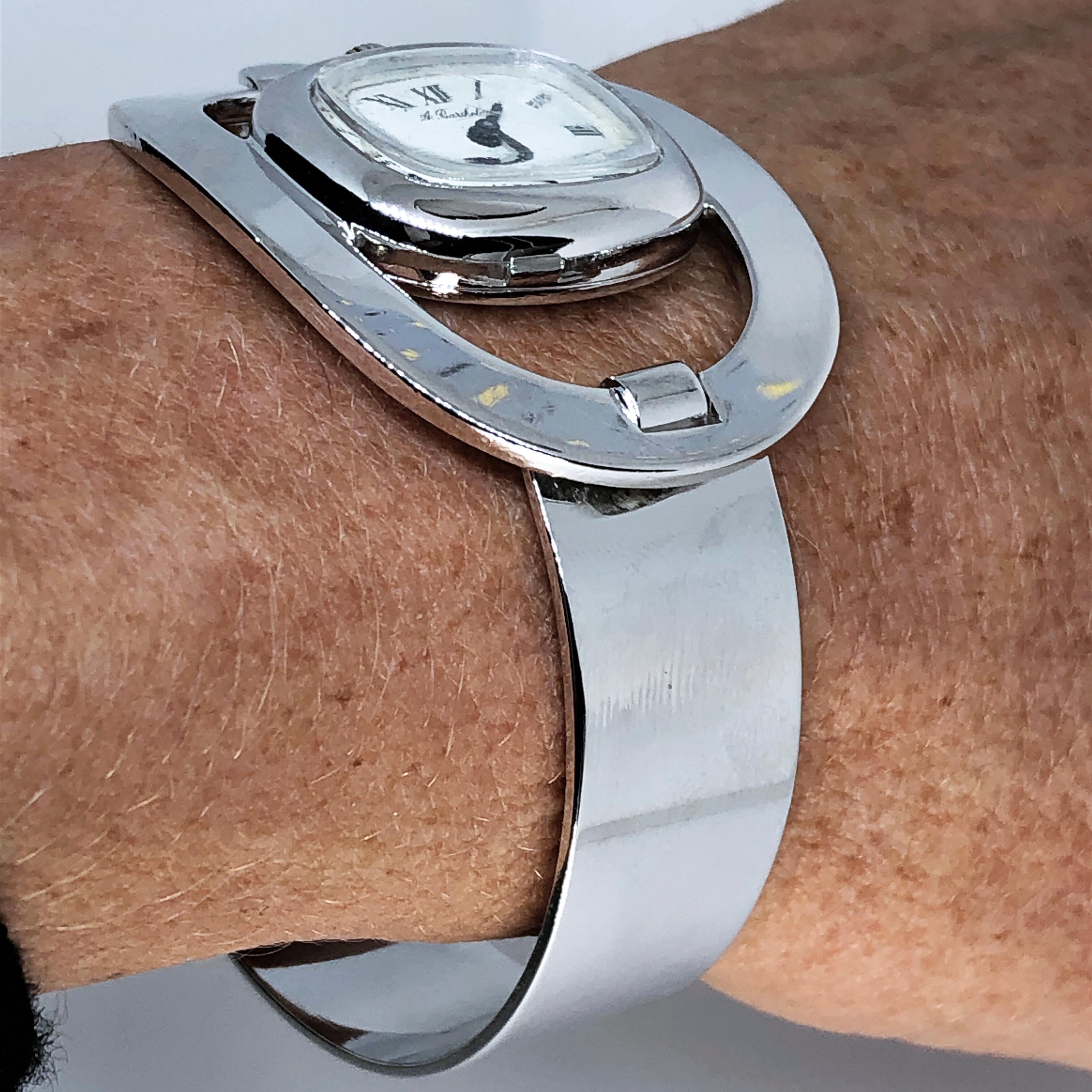 Alexis Barthelay: Uhr aus Sterlingsilber mit handgewickeltem Uhrwerk, 1969 5