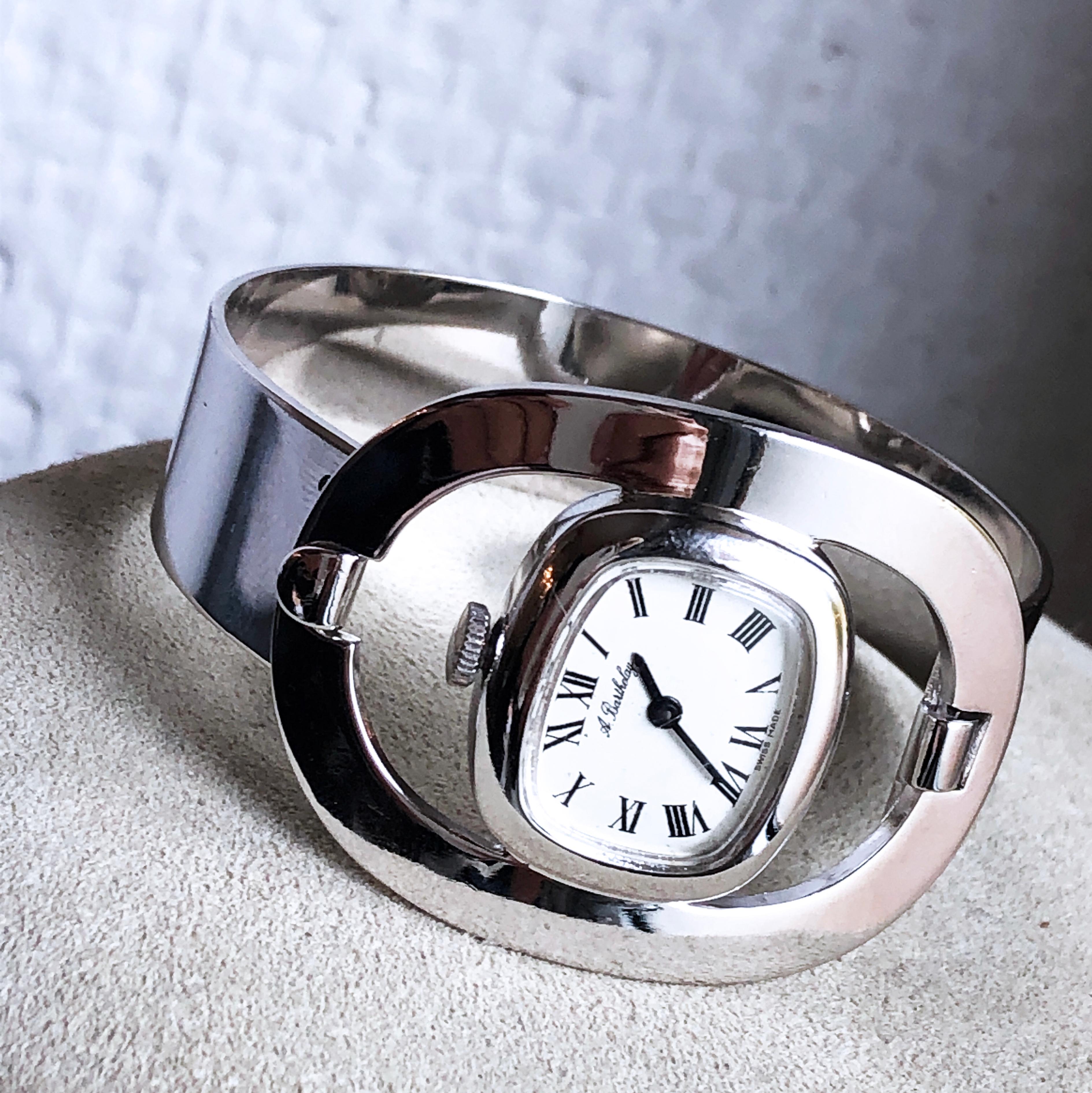 Alexis Barthelay: Uhr aus Sterlingsilber mit handgewickeltem Uhrwerk, 1969 4