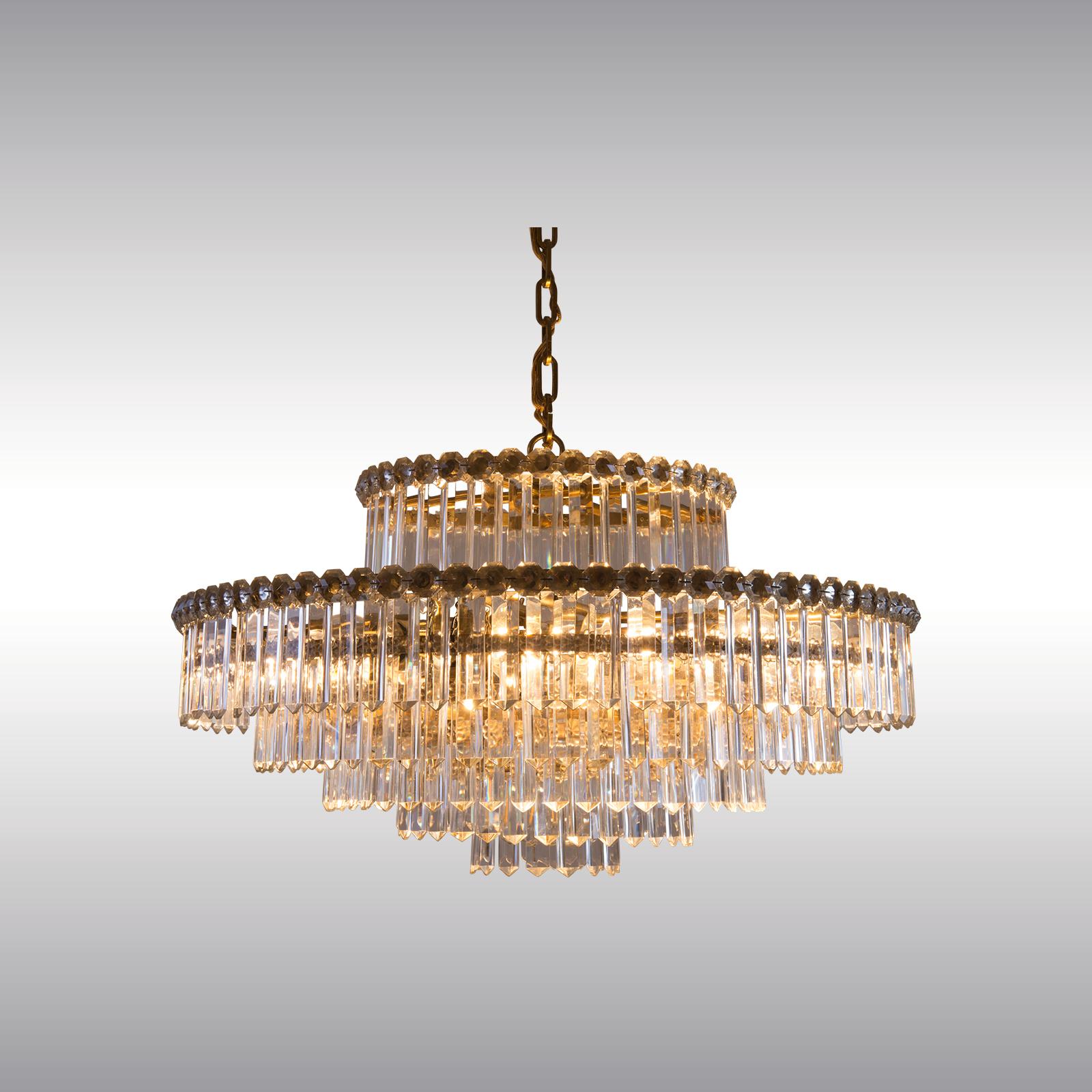the height indicated is just the chandelier - plus chain
Length:
on order
Weight:
15 kg (33.07 lbs)
Sockets:
8x max. 8W Edison Screw Sockets E27 (E26 USA) for incandescent and self-ballasted LED lamps