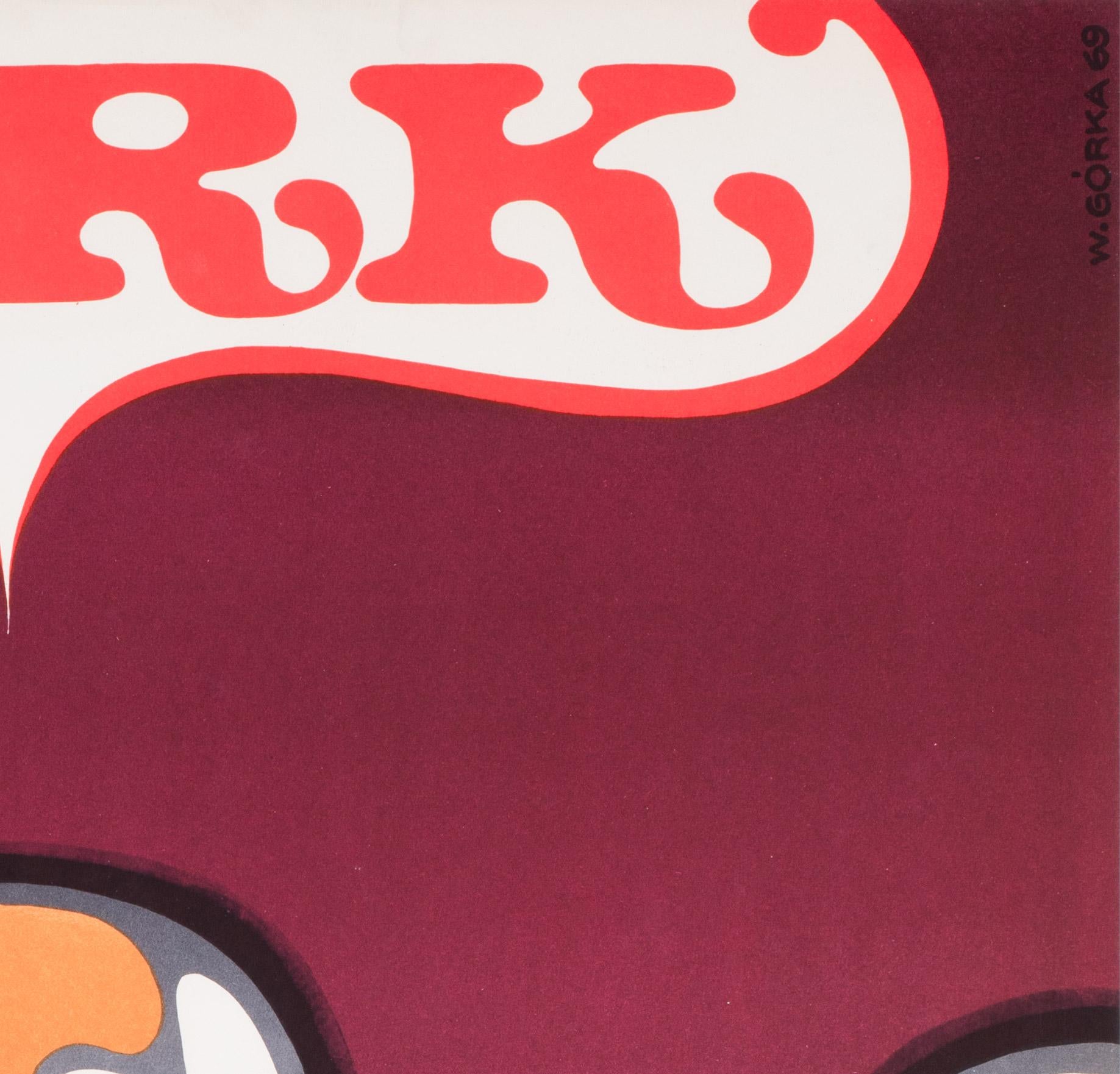 Polacco Poster originale del 1969 del CYRK 