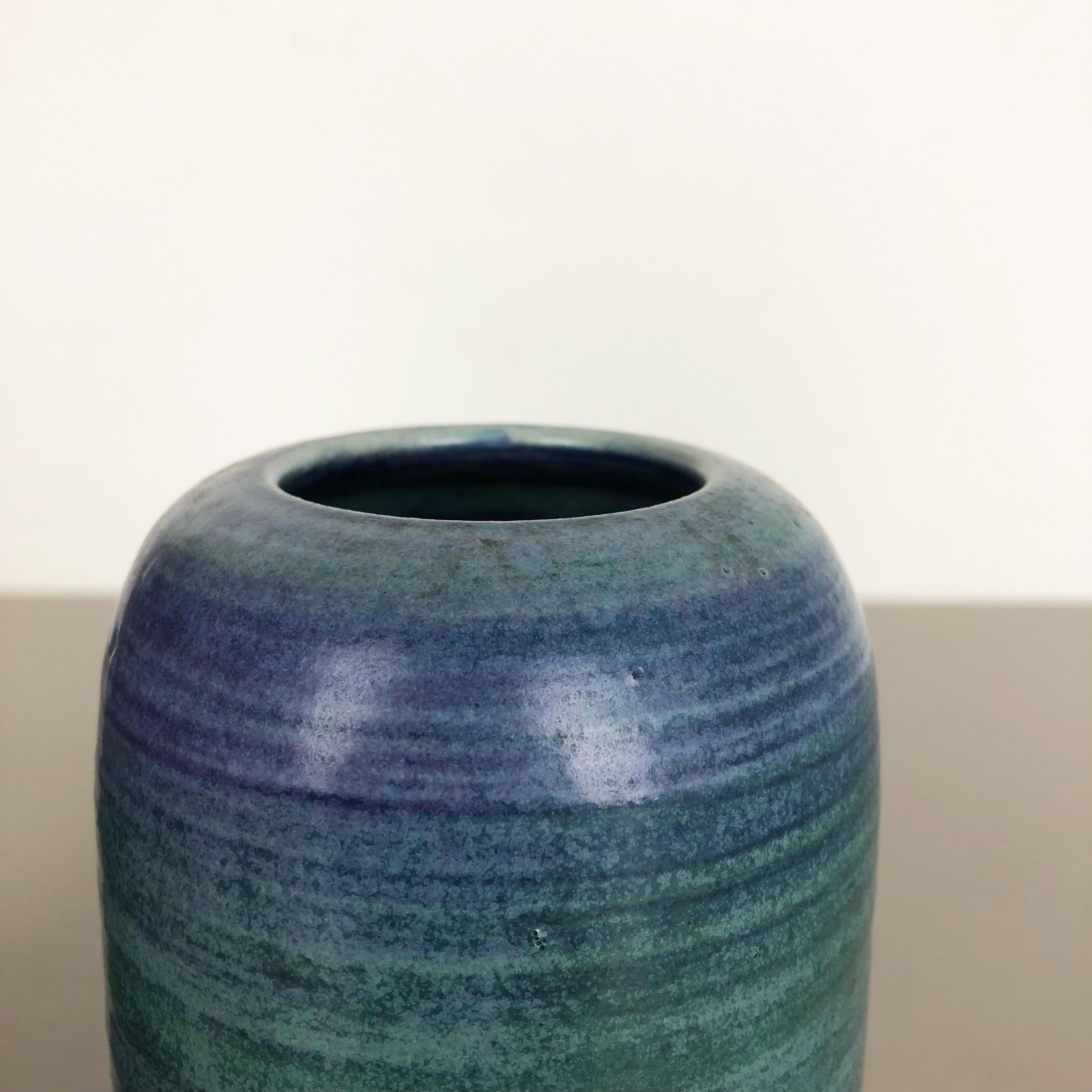 Dutch Original 1970 Ceramic Studio Pottery Vase by Piet Knepper for Mobach Netherlands For Sale