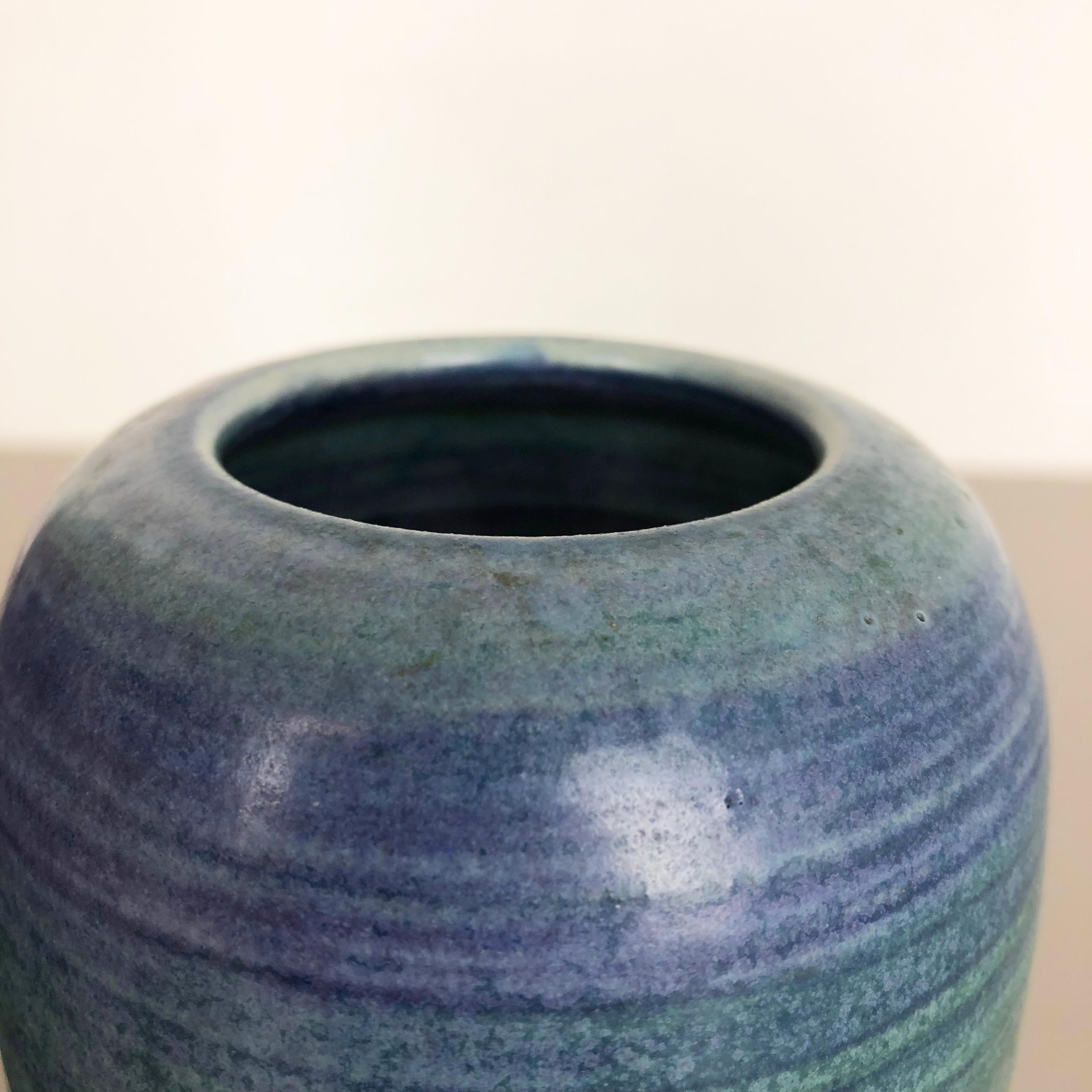 20th Century Original 1970 Ceramic Studio Pottery Vase by Piet Knepper for Mobach Netherlands For Sale