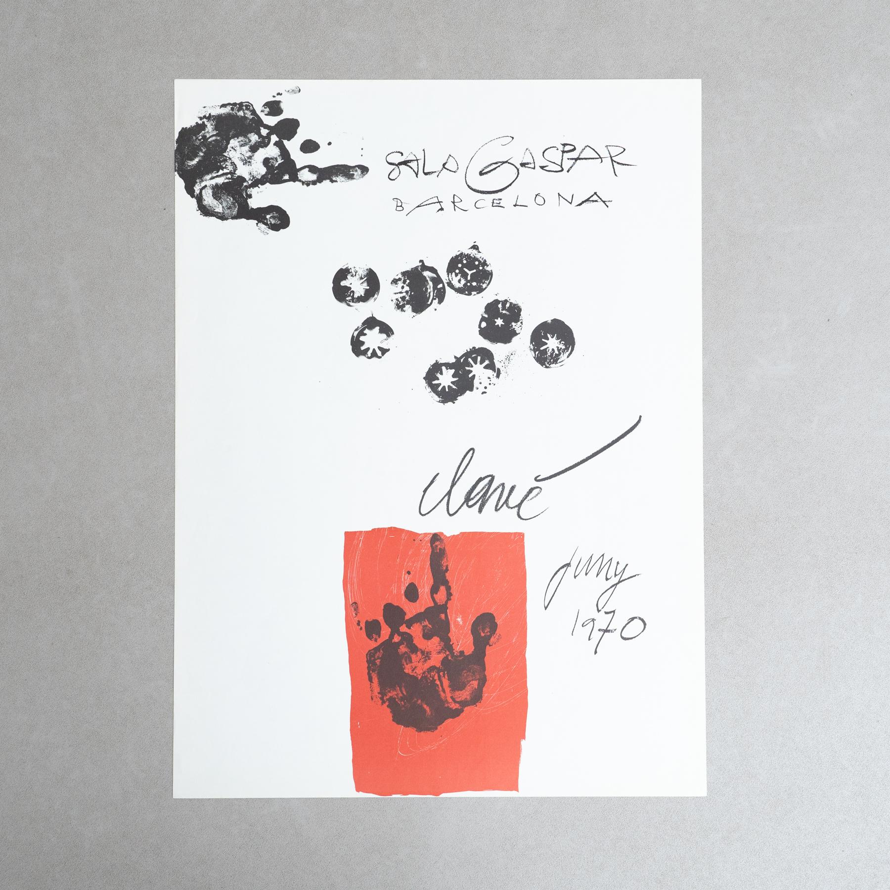 Original 1970 Ausstellungsplakat von Antoni Clavé - Sala Gaspar, Barcelona

Künstler: Antoni Clavé

Ausstellung: Sala Gaspar, Barcelona

Jahr: 1970

Abmessungen: 76 x 56,5 cm

Zustand: Guter Vintage-Zustand mit kleinen altersbedingten Mängeln und