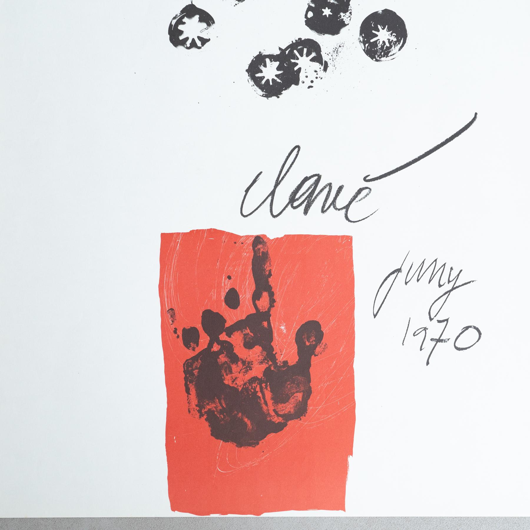Original 1970 Ausstellungsplakat von Antoni Clavé - Sala Gaspar, Barcelona (Spanisch) im Angebot