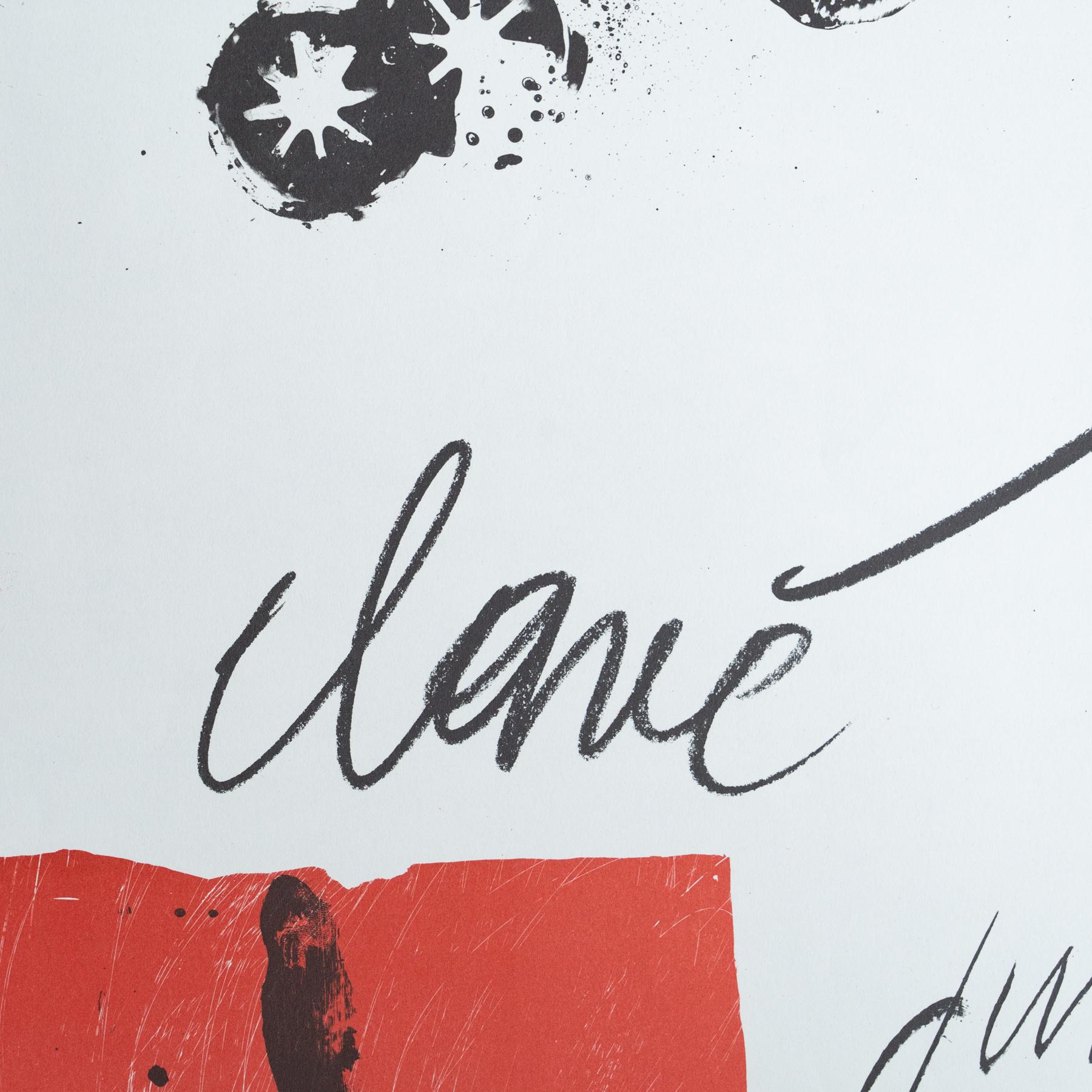 Original 1970 Ausstellungsplakat von Antoni Clavé - Sala Gaspar, Barcelona im Angebot 1