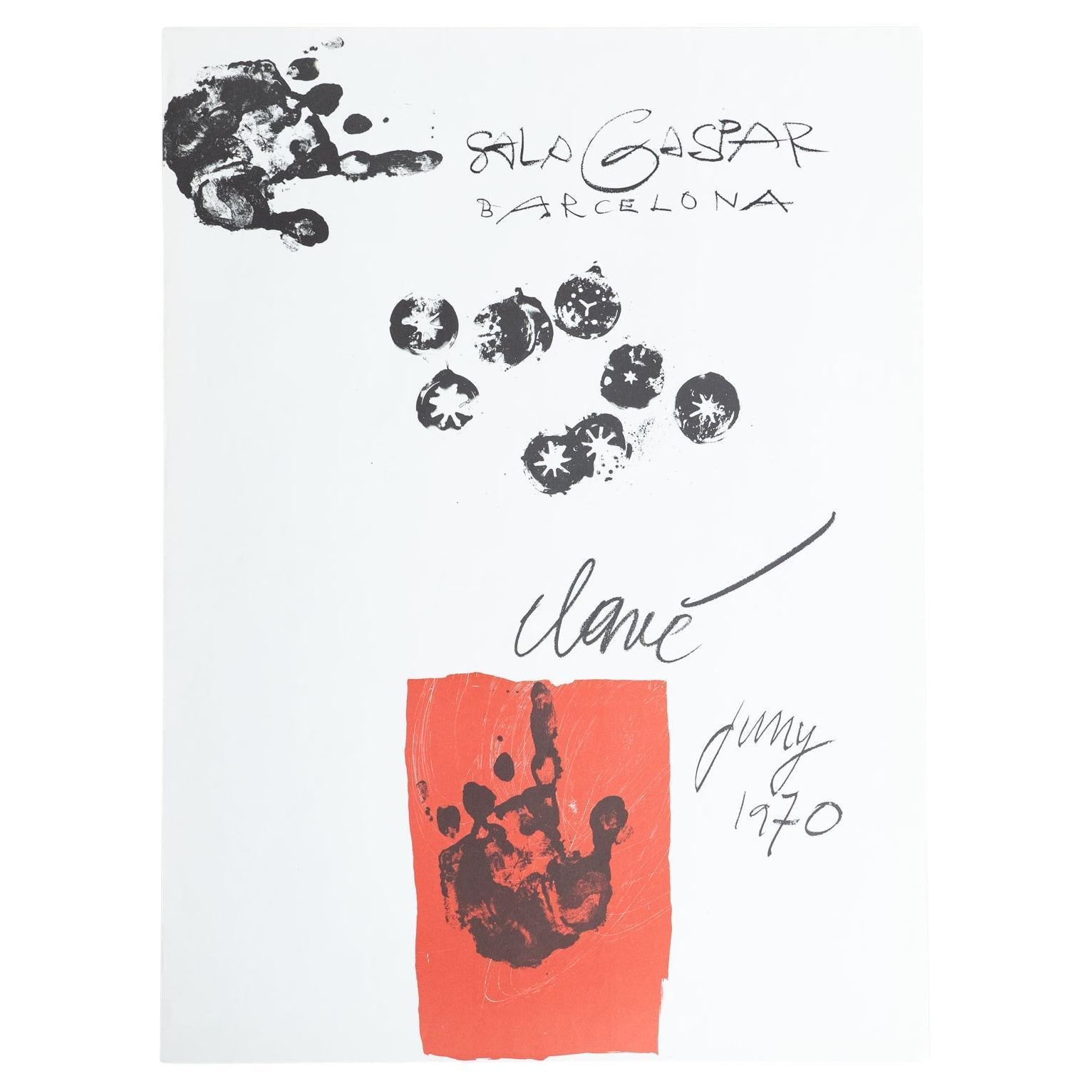 Original 1970 Ausstellungsplakat von Antoni Clavé - Sala Gaspar, Barcelona im Angebot
