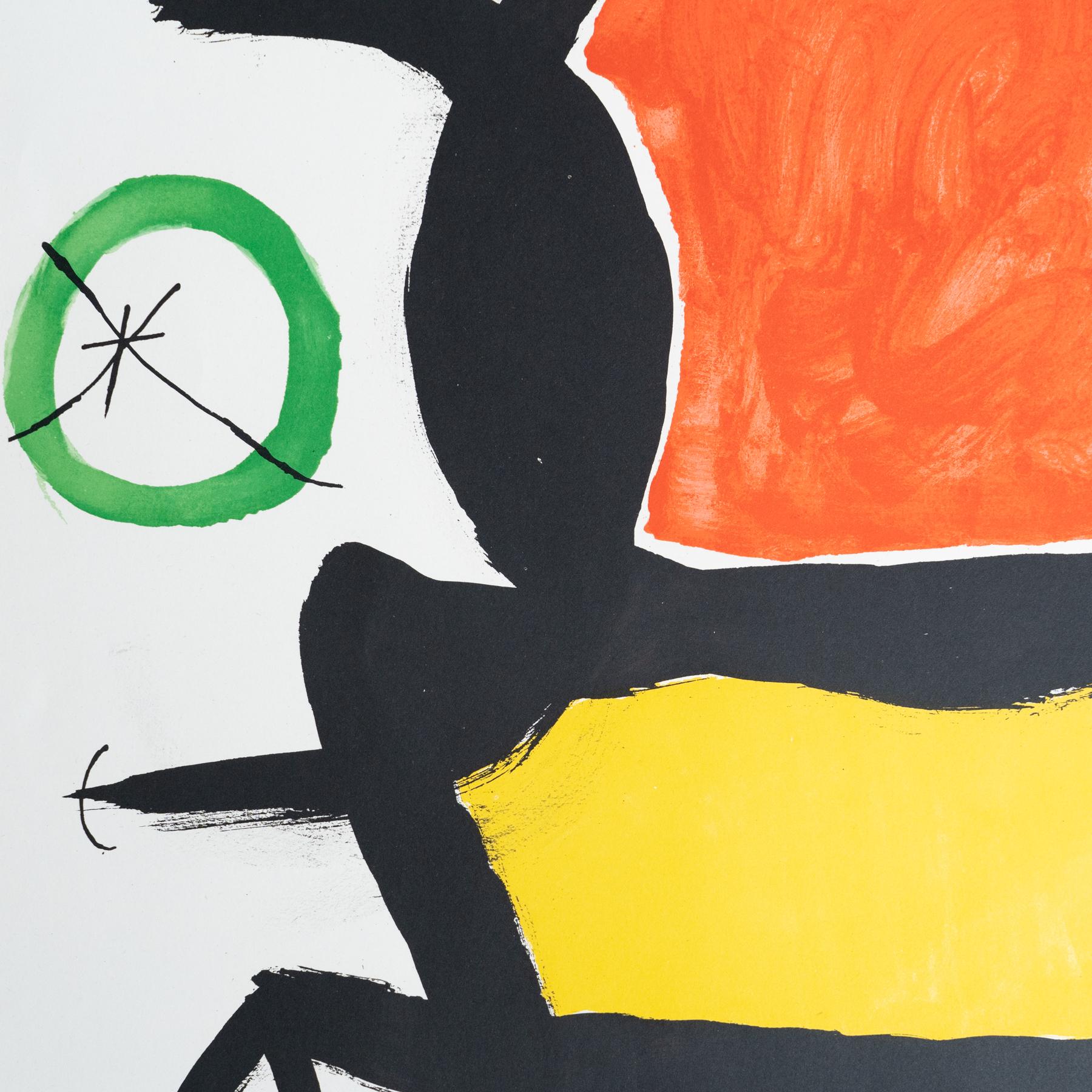 Paper Original 1970 Exhibition Poster by Joan Miró – Sala Gaspar, Barcelona