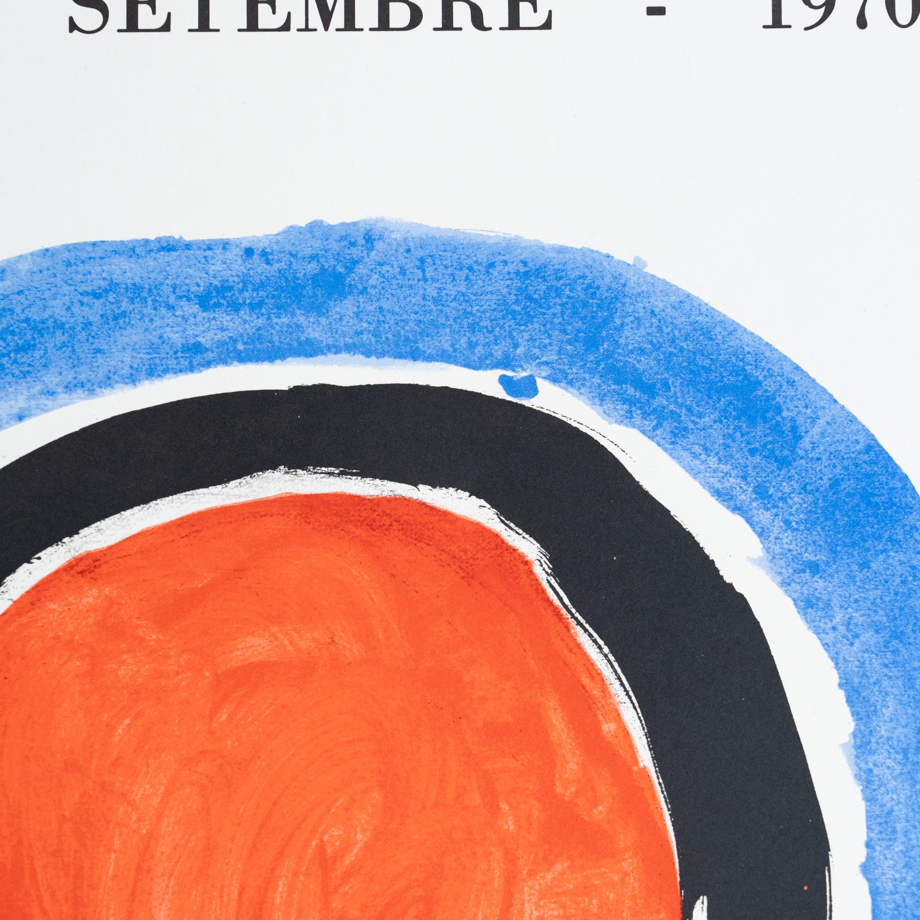 Original 1970 Exhibition Poster by Joan Miró – Sala Gaspar, Barcelona 3