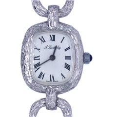 Original 1970s Alexis Barthelay Manual-Winding Movement Chain Silver Watch