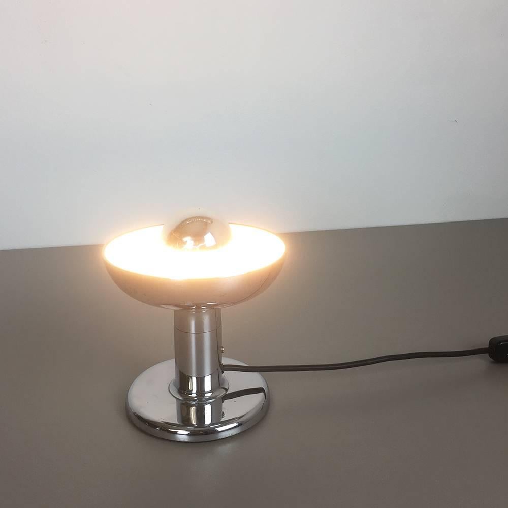 Allemand Lampe de bureau Spoutnik originale en chrome des années 1970 fabriquée par Cosack Lights, Allemagne en vente
