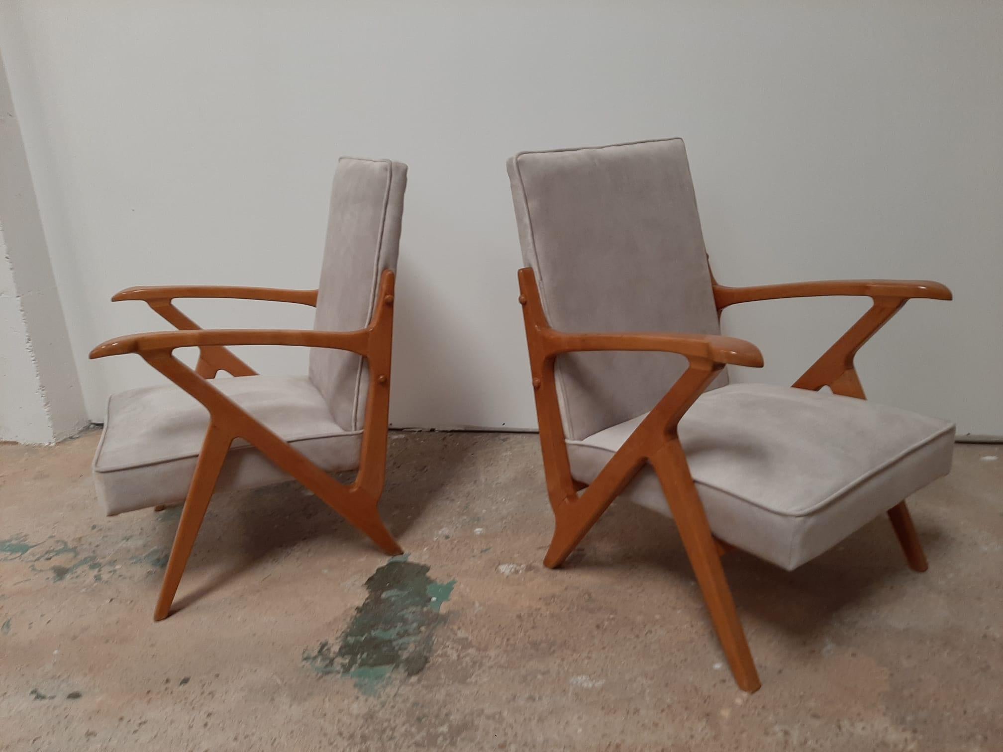 Scandinavian Original 1970s Designer Mid-Century Style Armchairs, Mid-Century Danish Chairs For Sale
