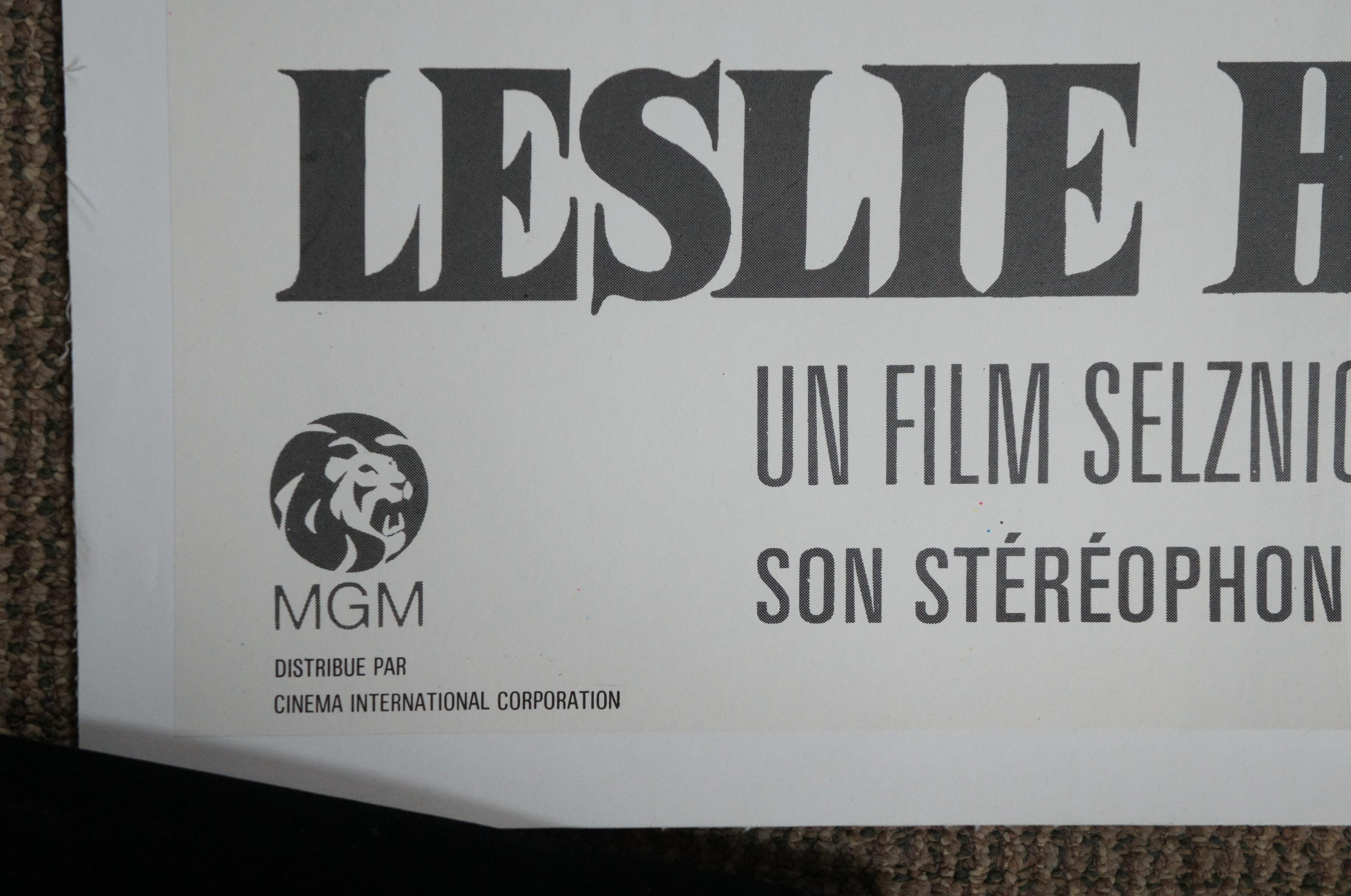 Cartel original francés de la década de 1970 de la película 