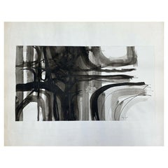 Original 1970's French Psychedelic Abstract Painting by Listed French Artist