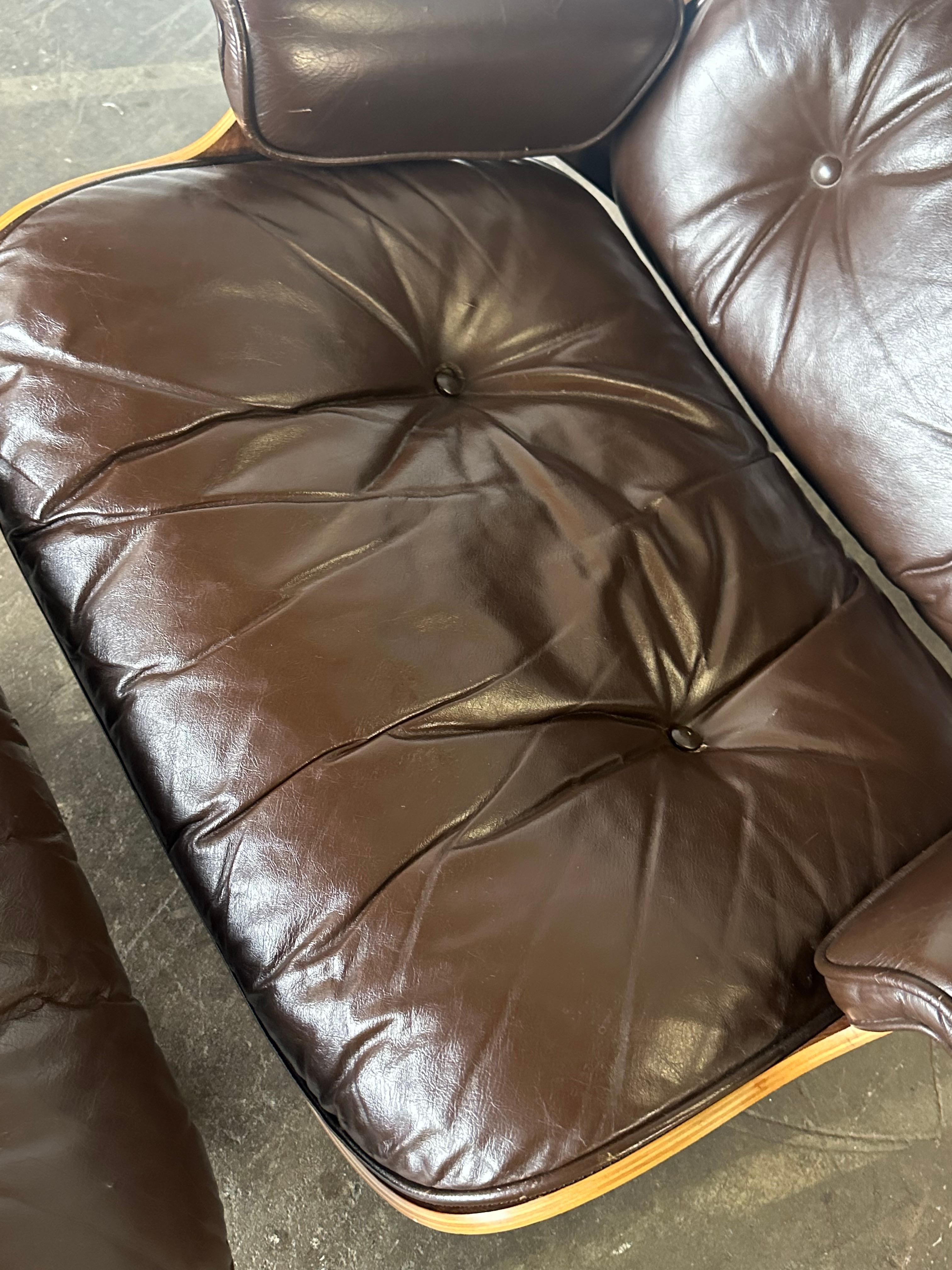 20th Century Original 1970s Herman Miller Eames Lounge Chair and Ottoman