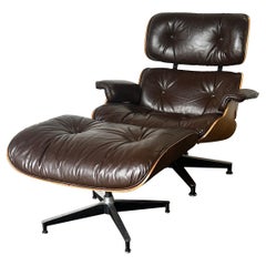 Original 1970s Herman Miller Eames Lounge Chair and Ottoman