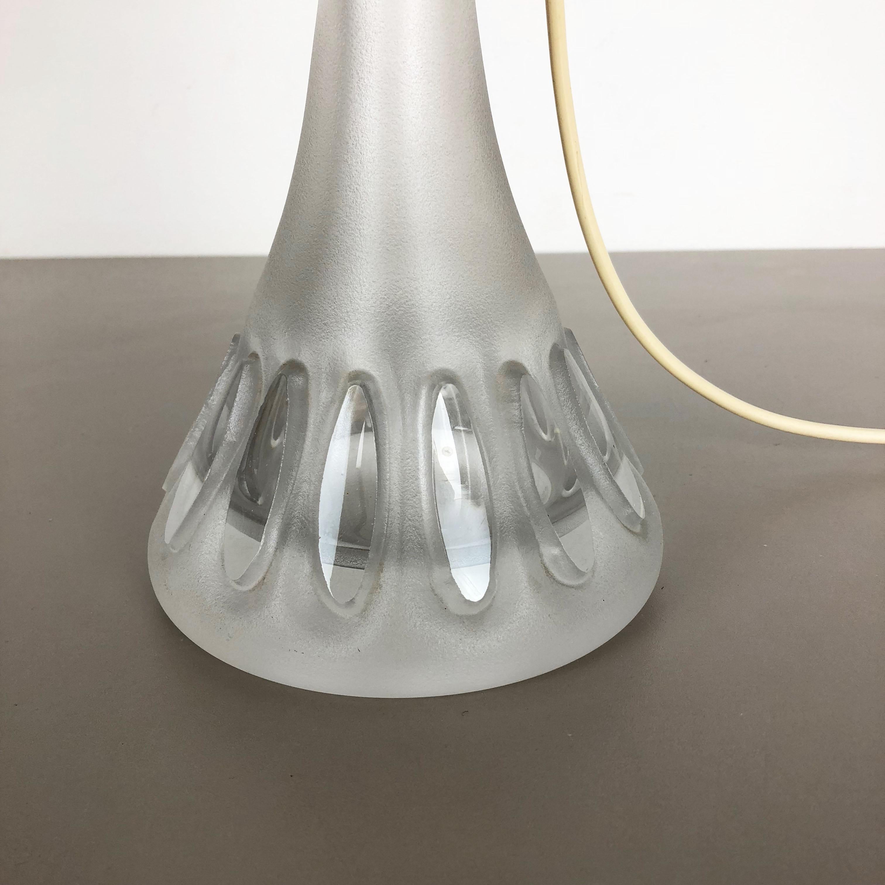 20th Century Original 1970s Metal and Glass Tulip Desk Light by Peill & Putzler, Germany For Sale