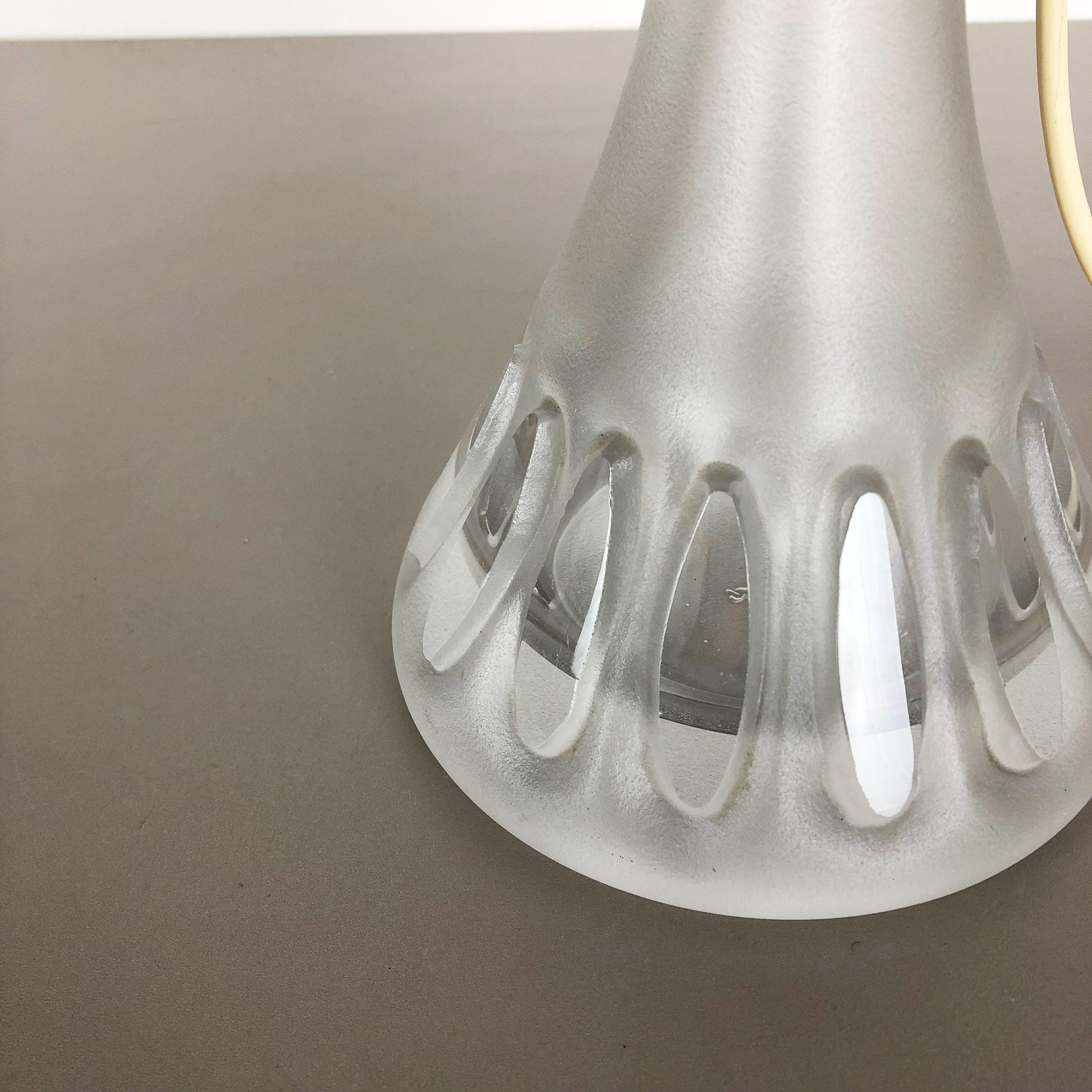 Original 1970s Metal and Glass Tulip Desk Light by Peill & Putzler, Germany For Sale 1